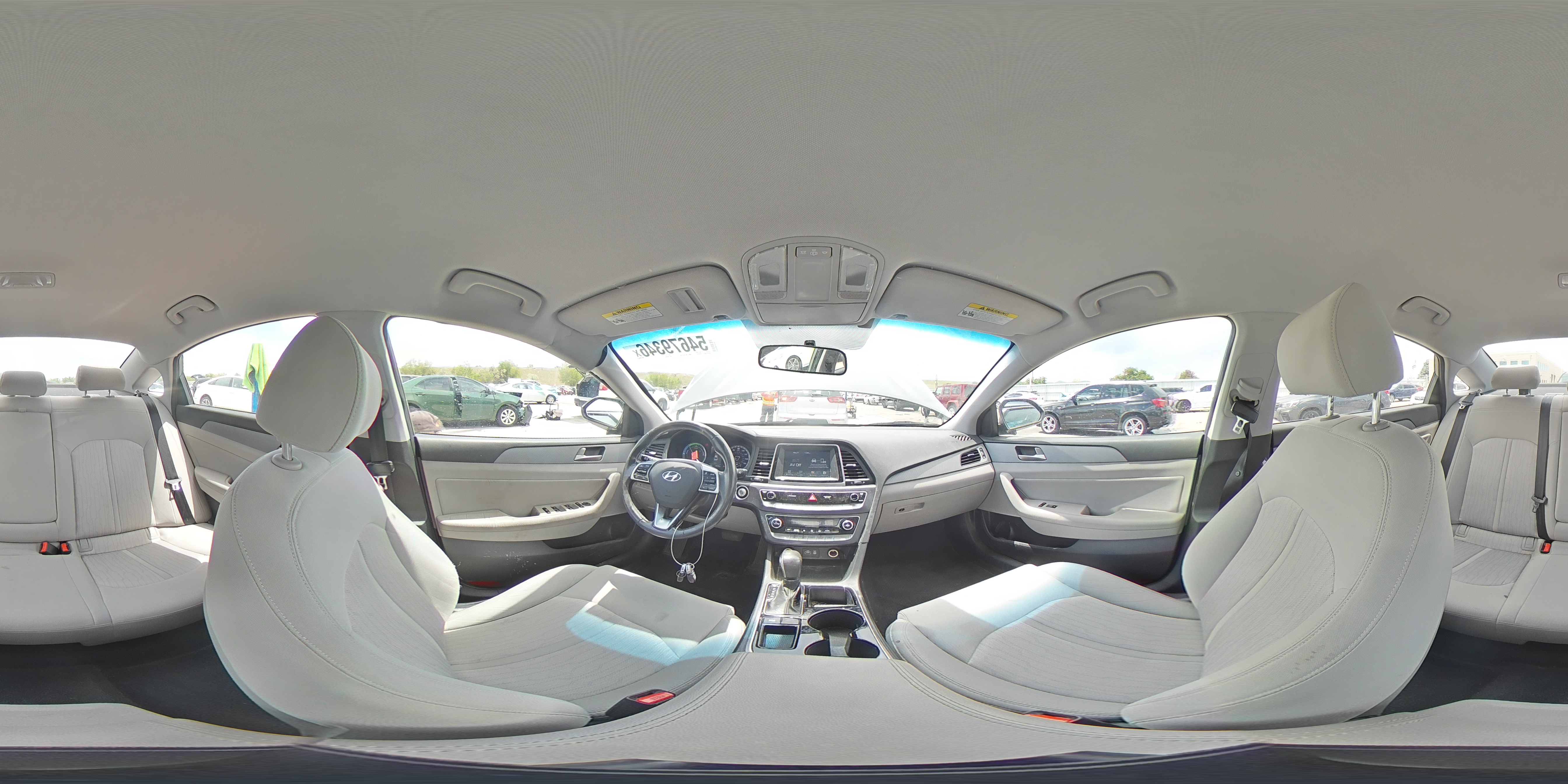 2019 Hyundai Sonata Hybrid Se Серый vin: KMHE24L39KA093509