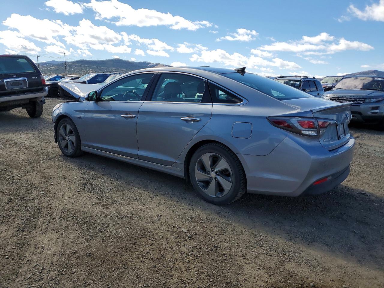 2016 Hyundai Sonata Hybrid Limited Gray vin: KMHE34L12GA012627