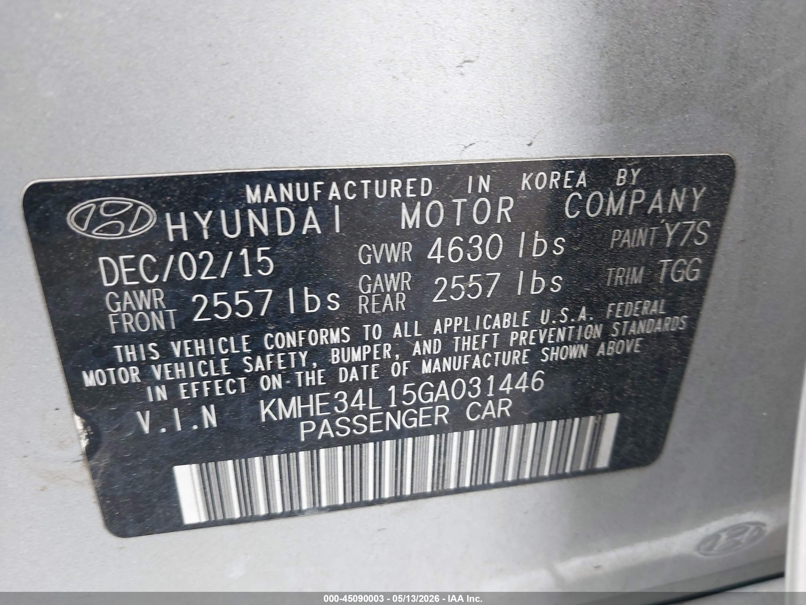 2016 Hyundai Sonata Hybrid Limited Серебряный vin: KMHE34L15GA031446