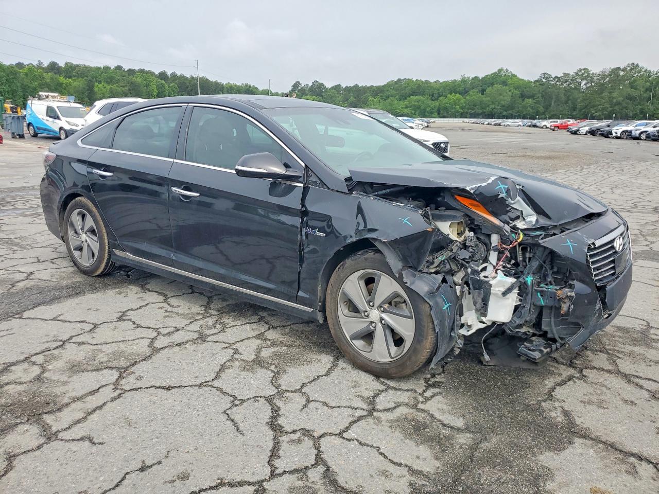 2017 Hyundai Sonata Hybrid Limited Black vin: KMHE34L34HA066773