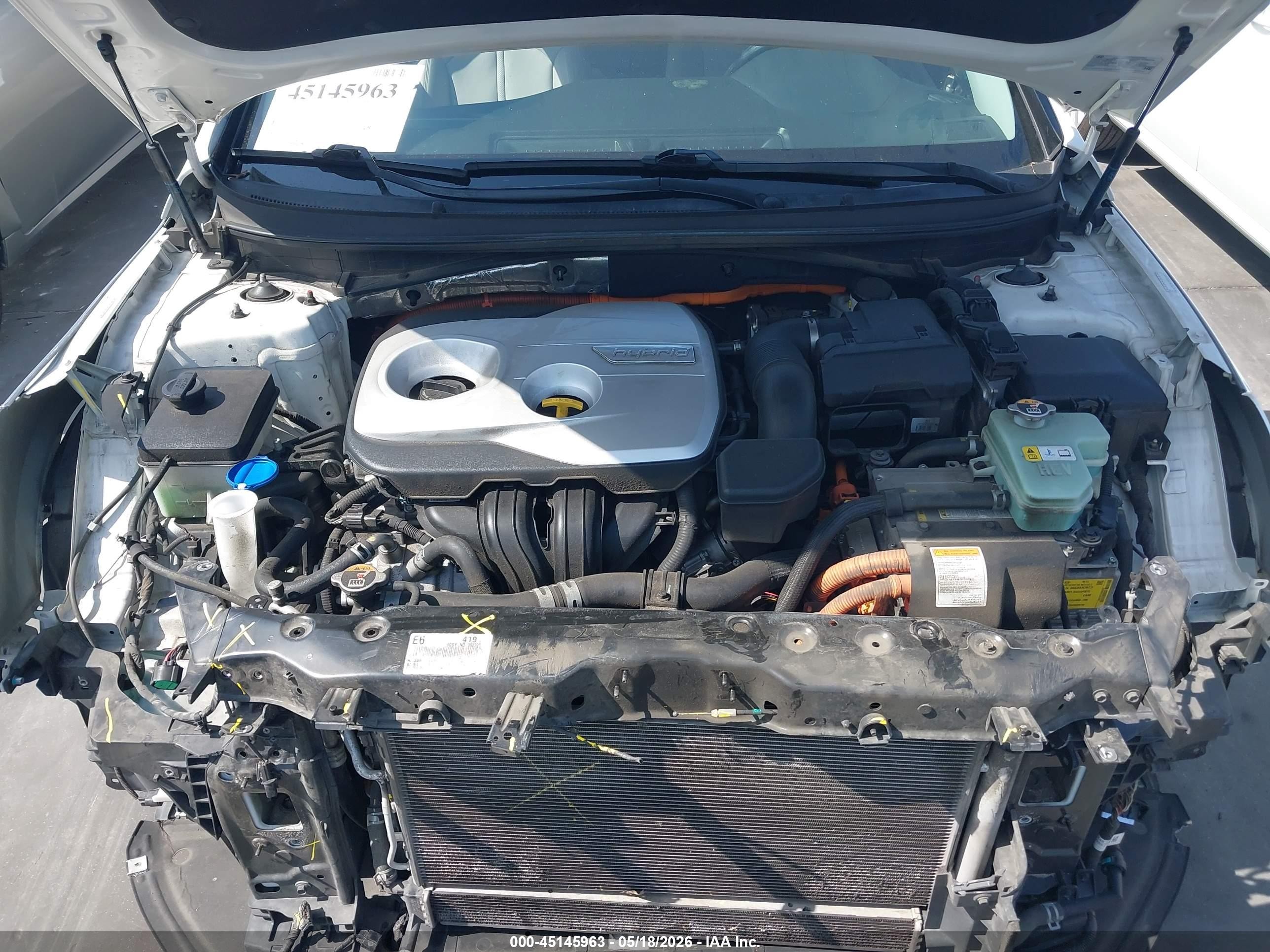 2019 Hyundai Sonata Hybrid Limited White vin: KMHE34L39KA092390