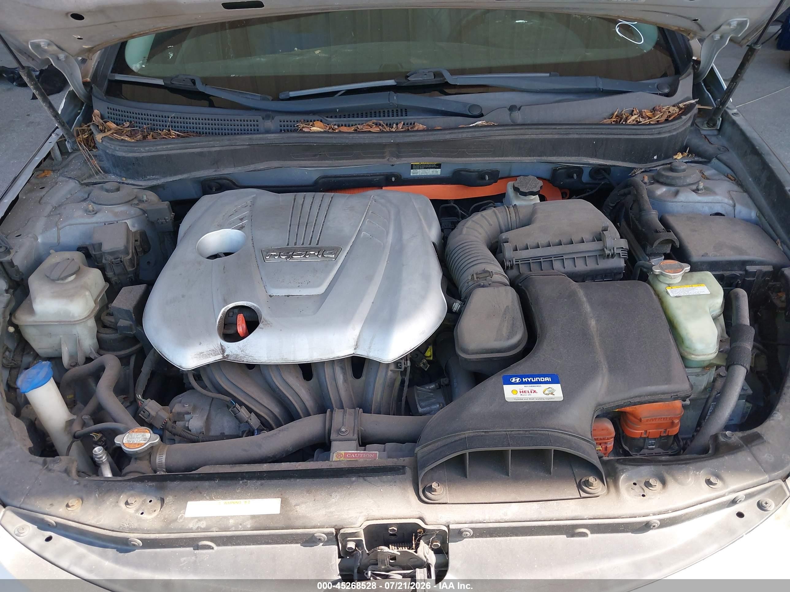 2011 Hyundai Sonata Hybrid Silver vin: KMHEC4A40BA005746