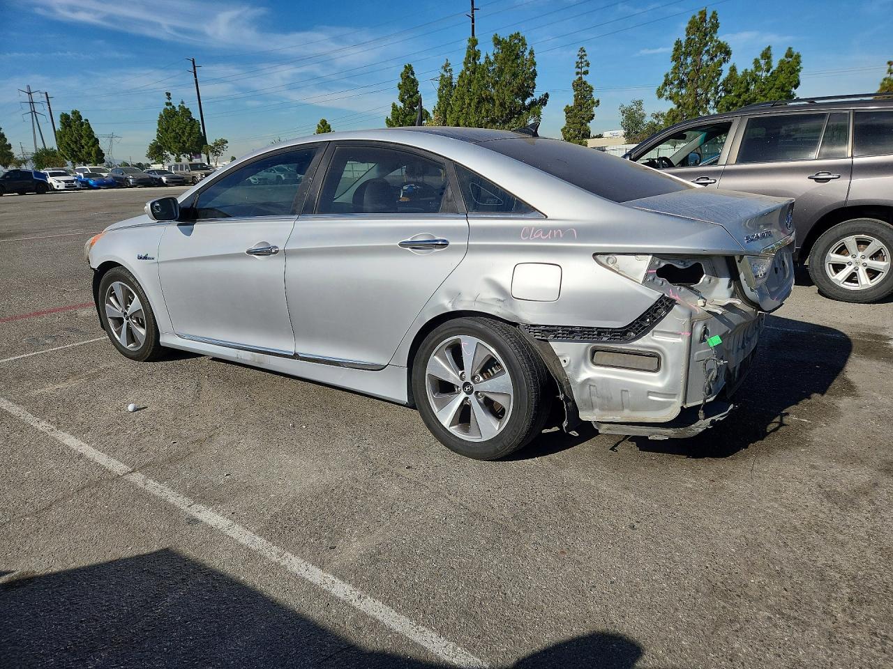2011 Hyundai Sonata Hybrid Серебряный vin: KMHEC4A40BA007934