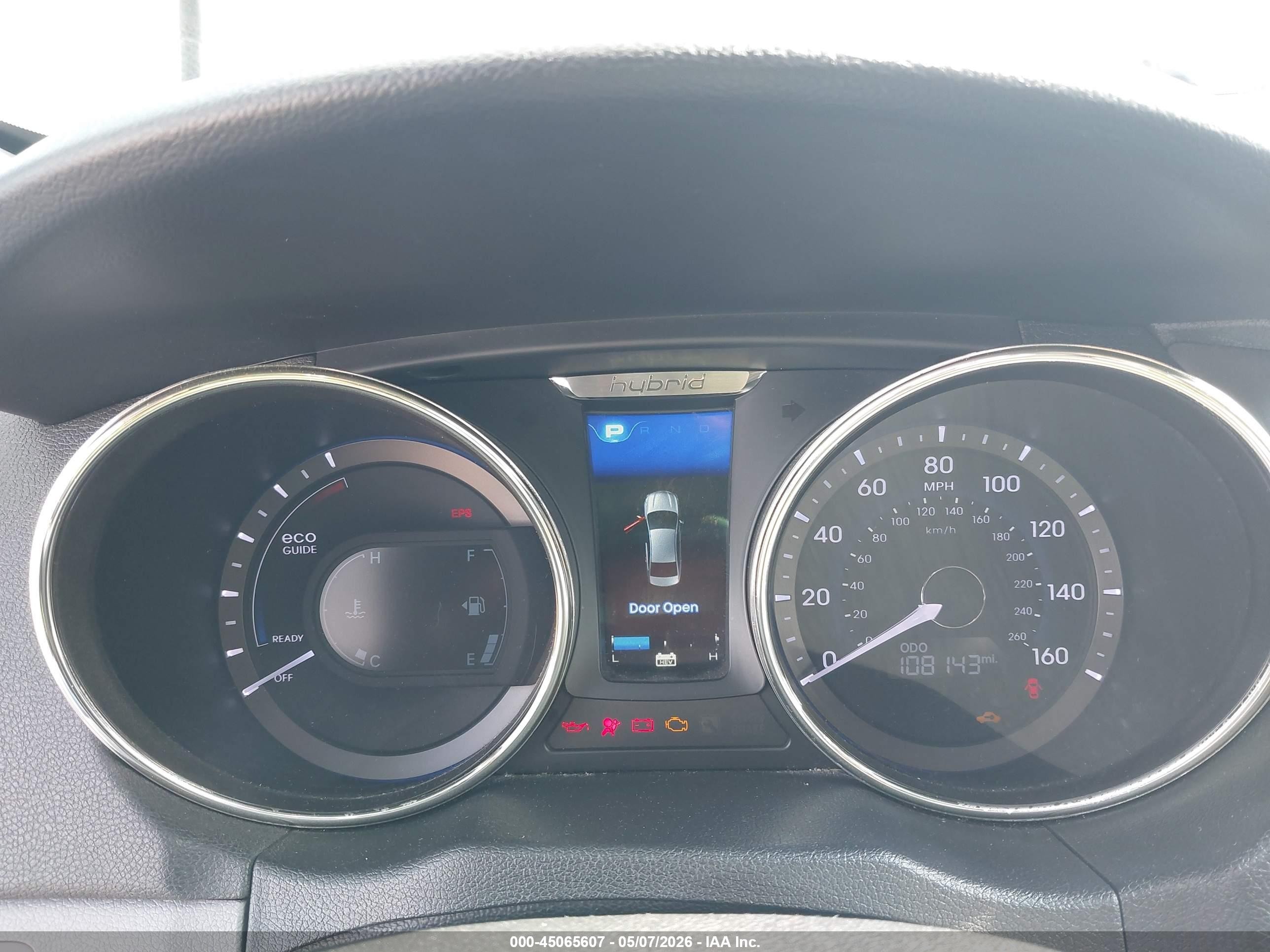 2011 Hyundai Sonata Hybrid   Silver vin: KMHEC4A40BA014513