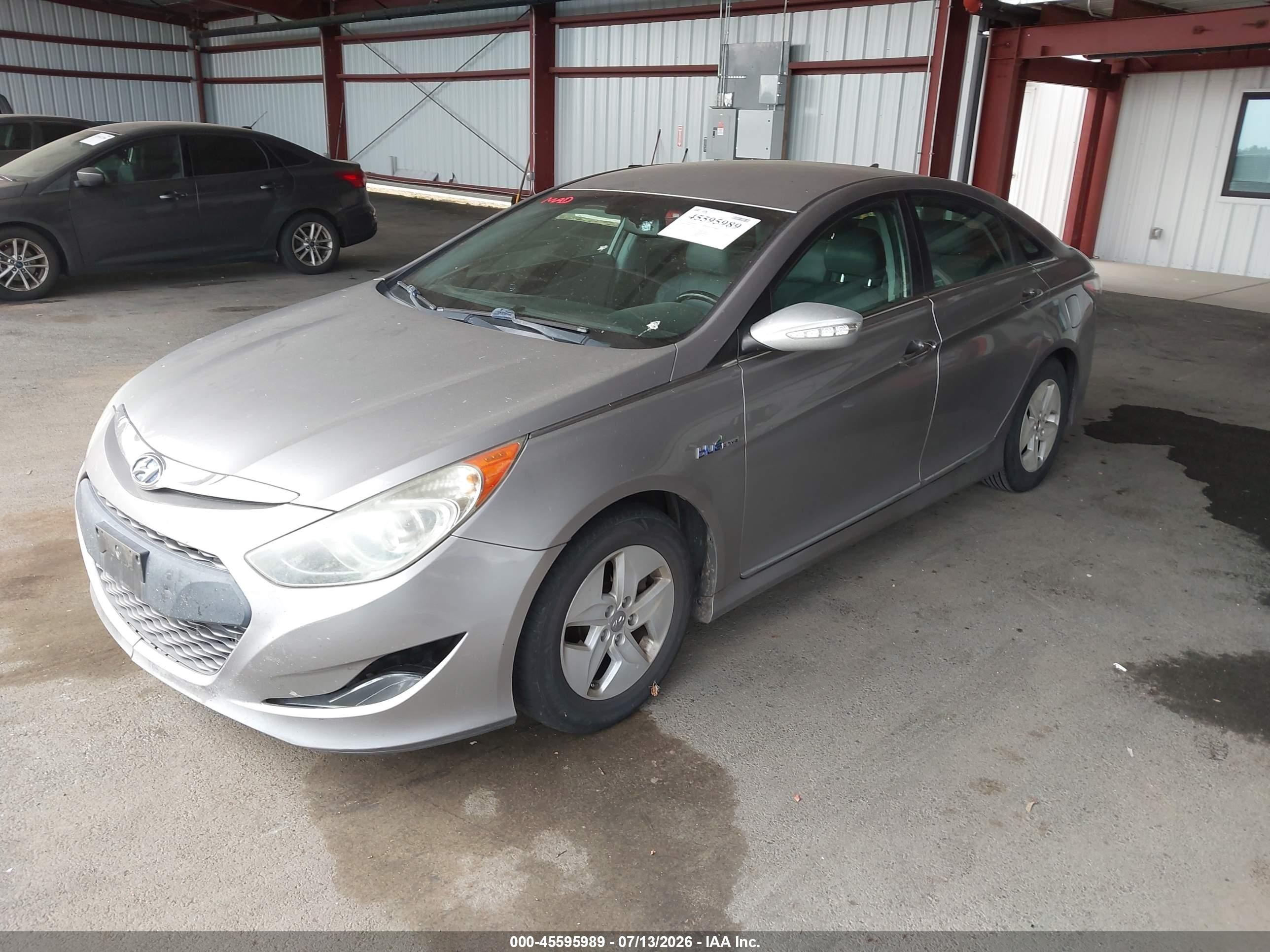 2012 Hyundai Sonata Hybrid   Gray vin: KMHEC4A40CA026338