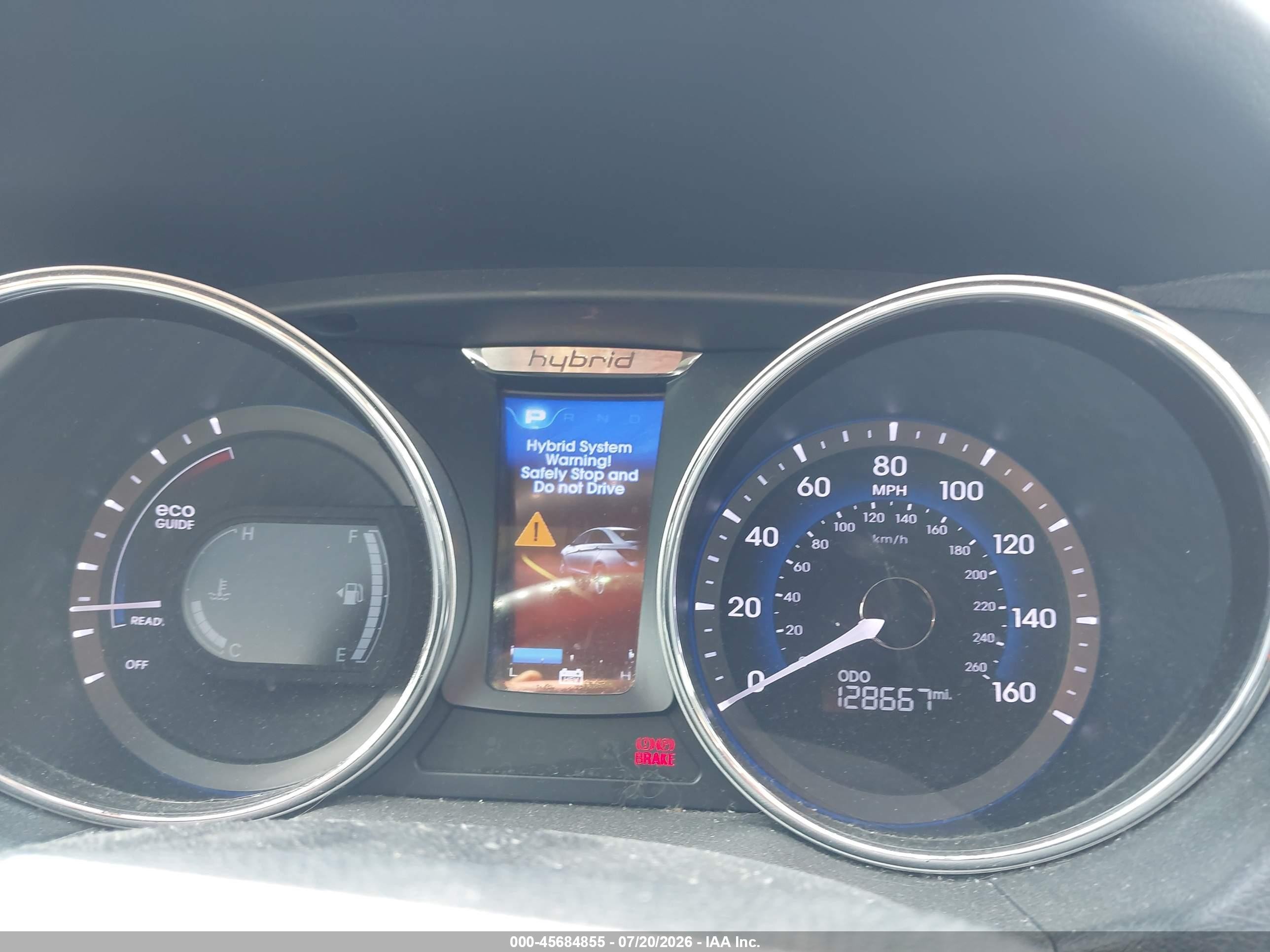 2012 Hyundai Sonata Hybrid   Синий vin: KMHEC4A40CA038120