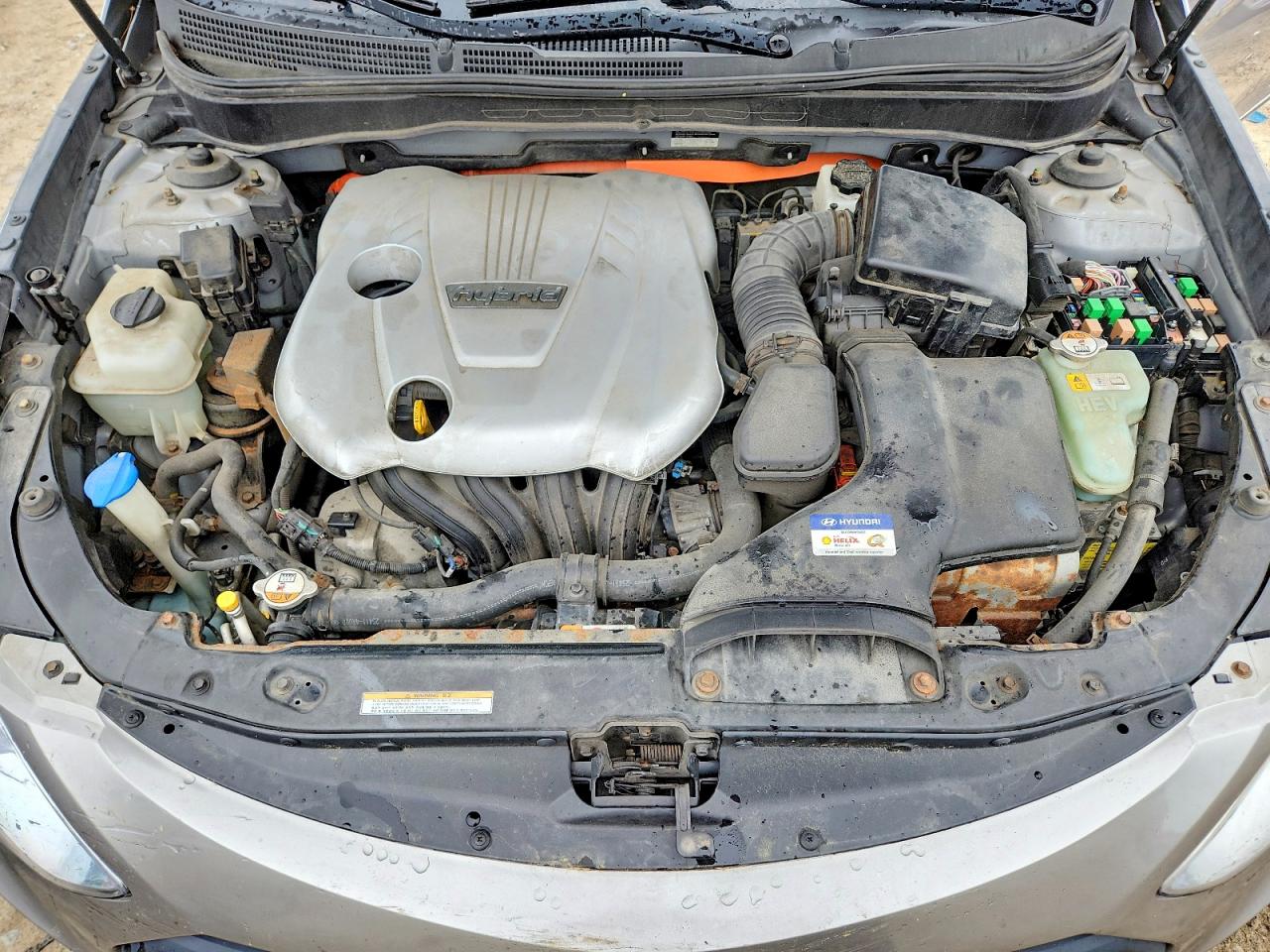 2012 Hyundai Sonata Hybrid Silver vin: KMHEC4A40CA040689