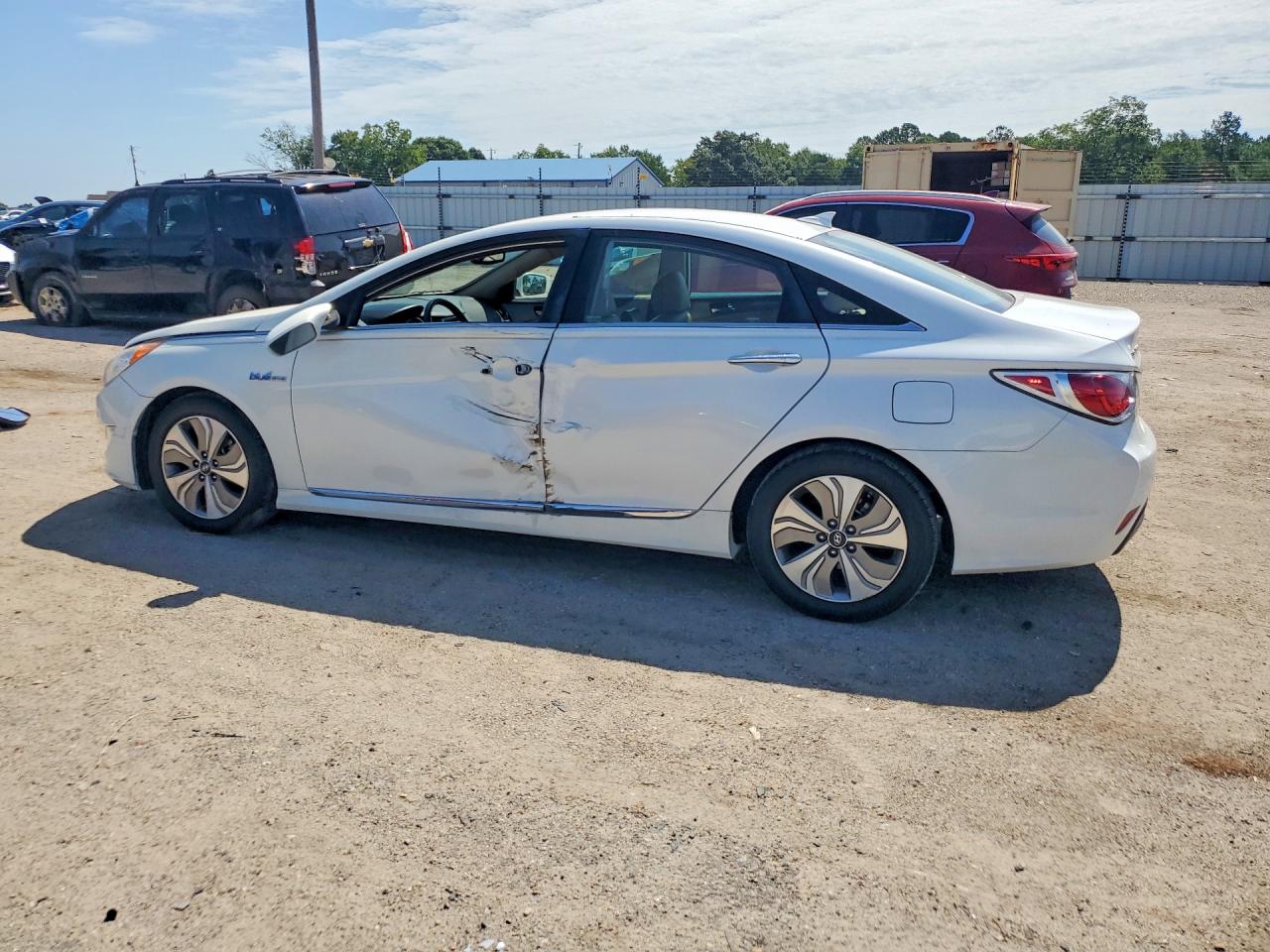 2013 Hyundai Sonata Hybrid White vin: KMHEC4A40DA083219