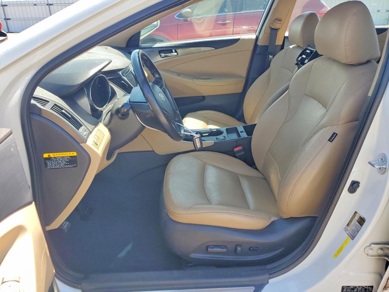 2013 Hyundai Sonata Hybrid White vin: KMHEC4A40DA083219