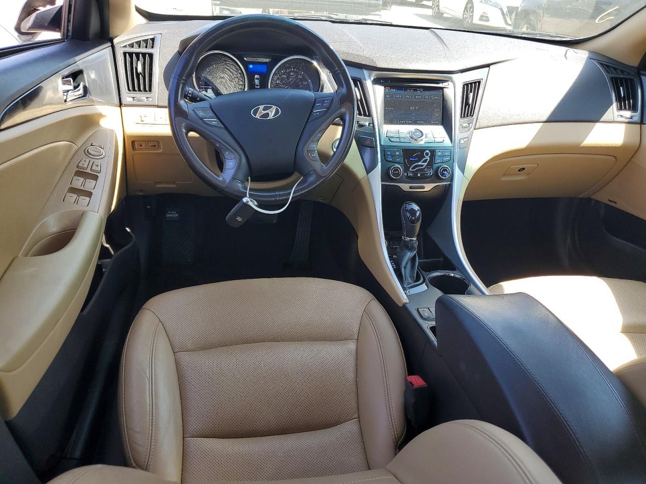 2013 Hyundai Sonata Hybrid White vin: KMHEC4A40DA083219