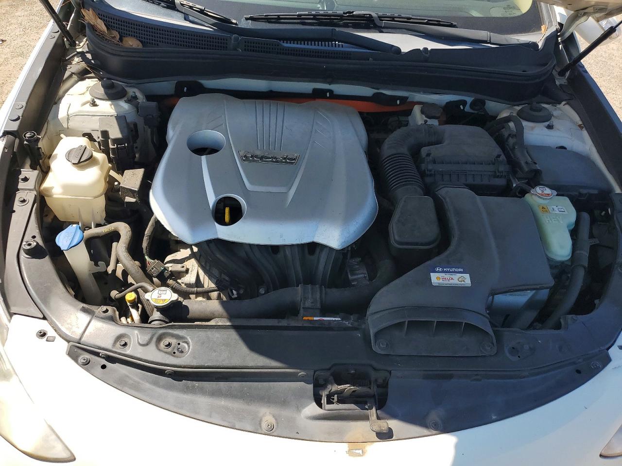 2013 Hyundai Sonata Hybrid White vin: KMHEC4A40DA083219