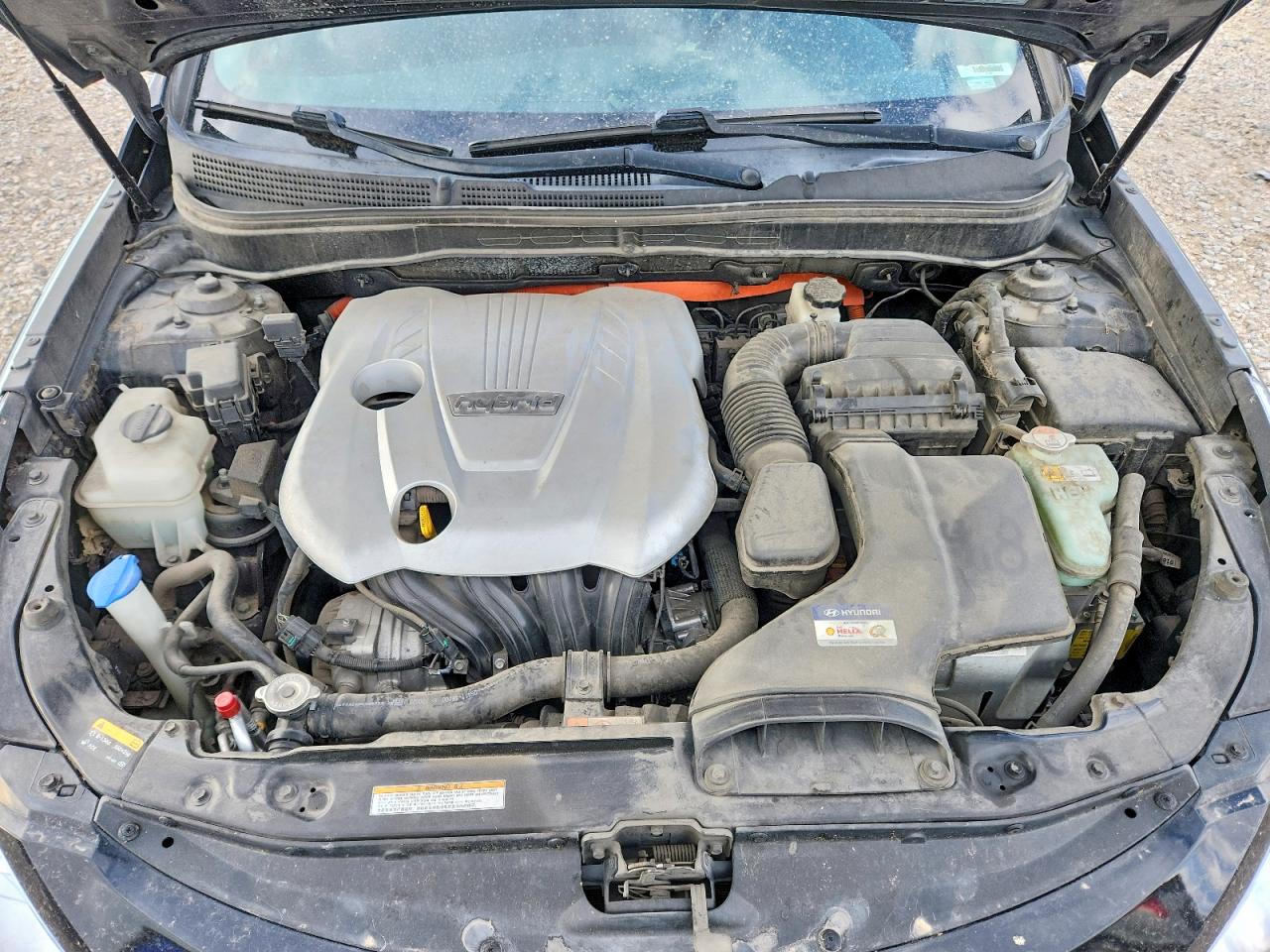 2013 Hyundai Sonata Hybrid Black vin: KMHEC4A40DA093202