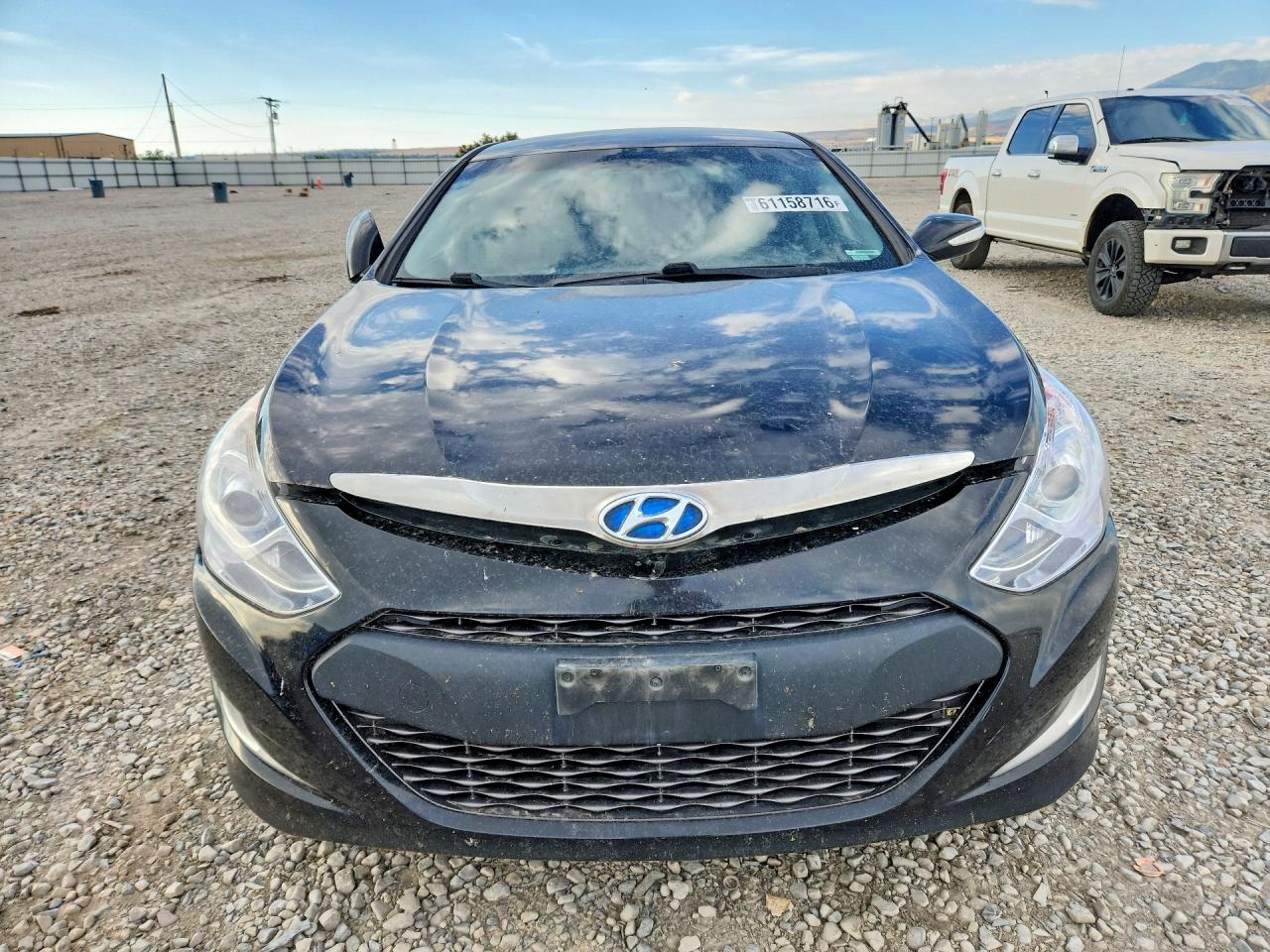 2013 Hyundai Sonata Hybrid Black vin: KMHEC4A40DA093202