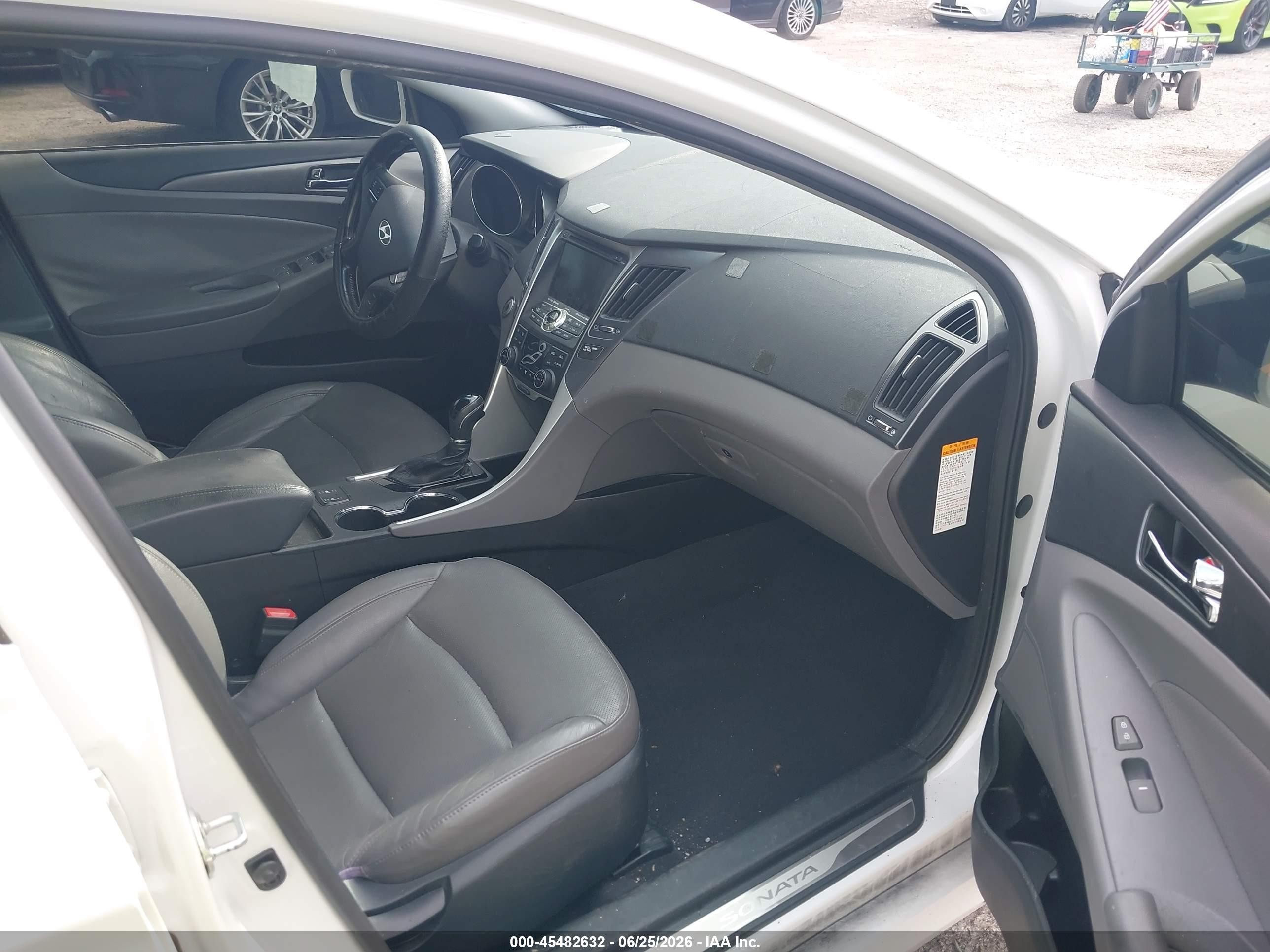 2013 Hyundai Sonata Hybrid Limited White vin: KMHEC4A40DA096858
