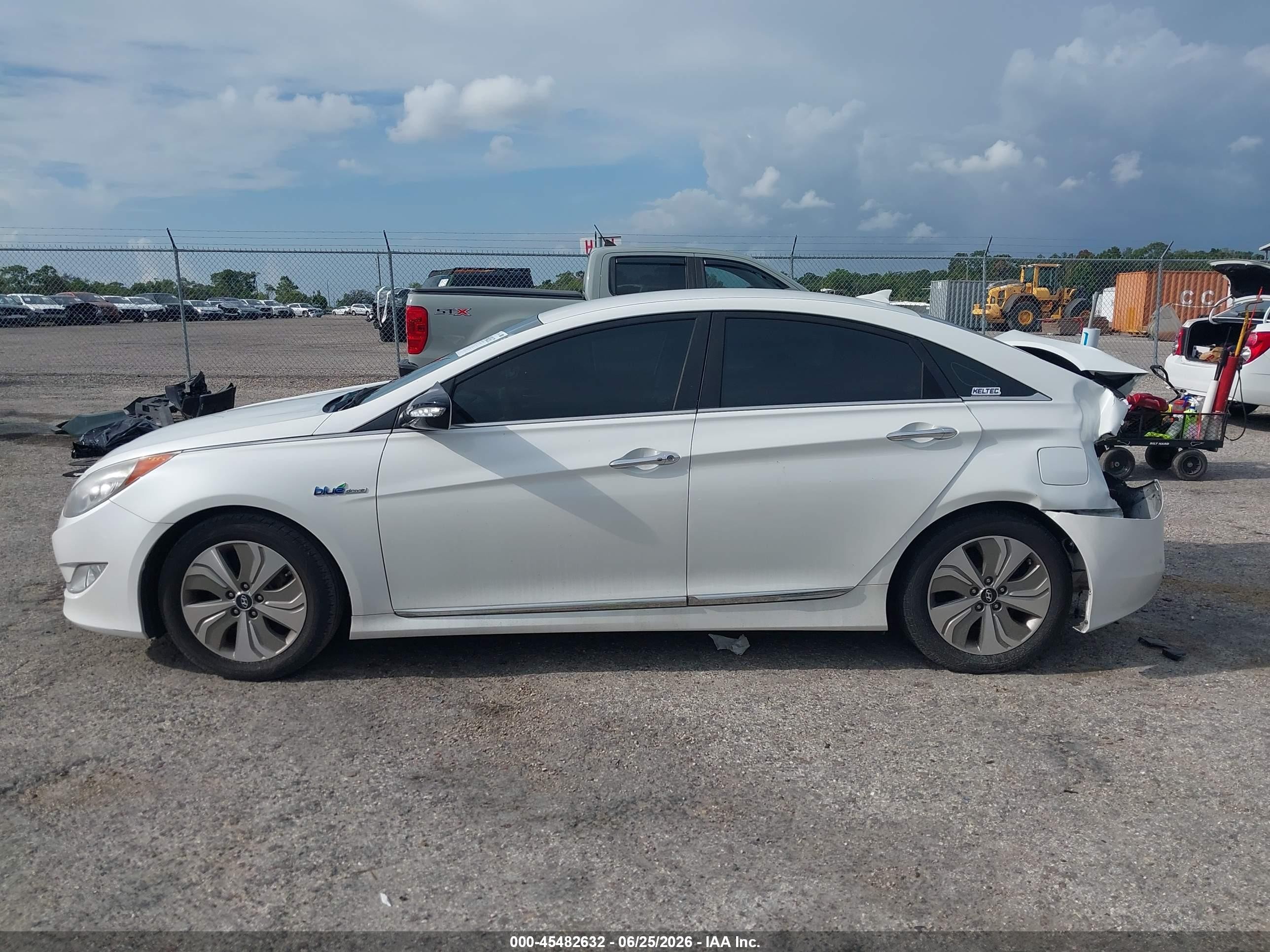 2013 Hyundai Sonata Hybrid Limited White vin: KMHEC4A40DA096858