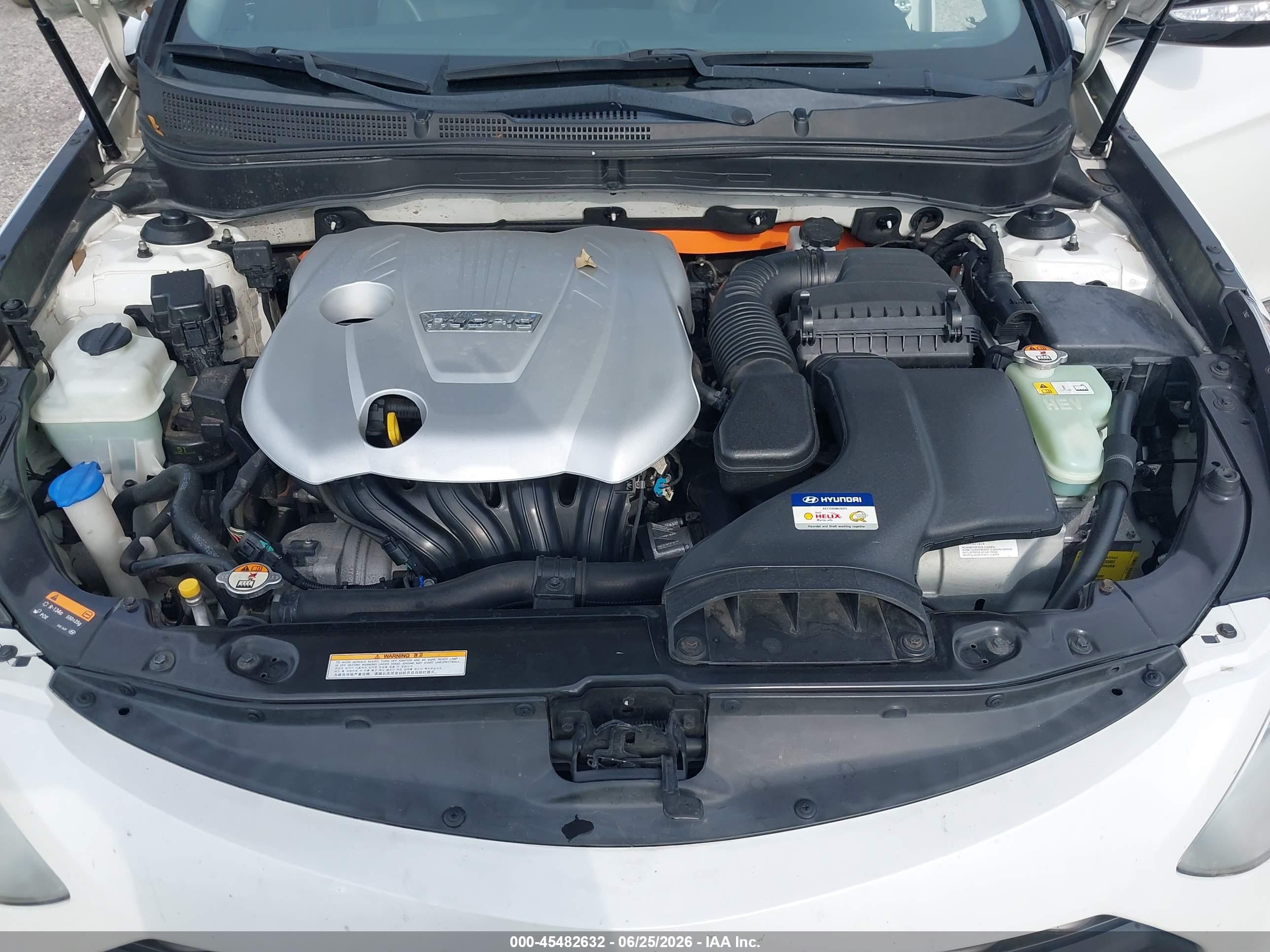 2013 Hyundai Sonata Hybrid Limited White vin: KMHEC4A40DA096858