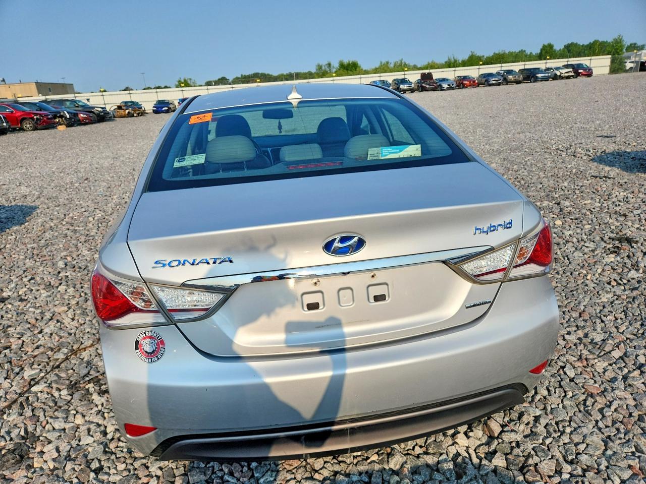 2013 Hyundai Sonata Hybrid Silver vin: KMHEC4A40DA097542