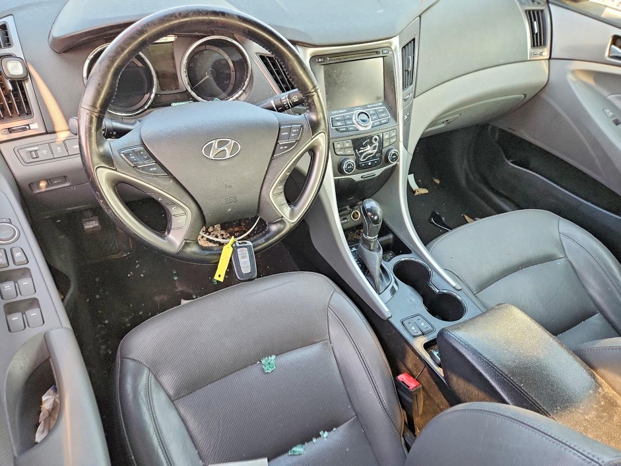 2013 Hyundai Sonata Hybrid Silver vin: KMHEC4A40DA097542