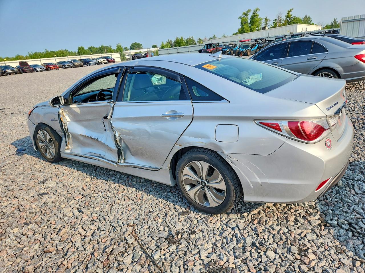 2013 Hyundai Sonata Hybrid Silver vin: KMHEC4A40DA097542