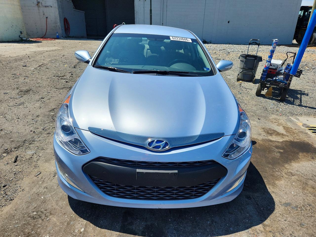 2013 Hyundai Sonata Hybrid Blue vin: KMHEC4A40DA098870