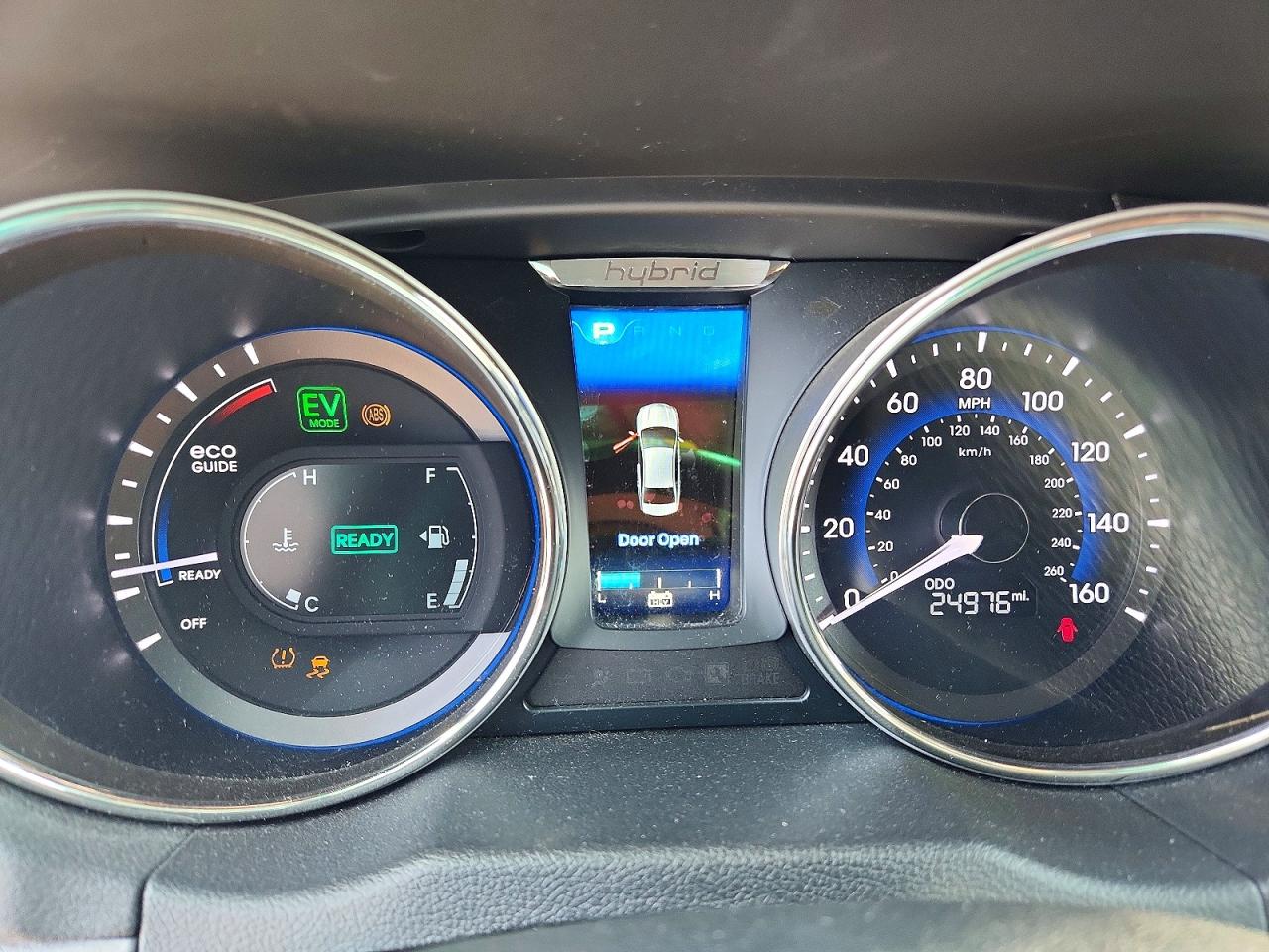 2013 Hyundai Sonata Hybrid Blue vin: KMHEC4A40DA098870