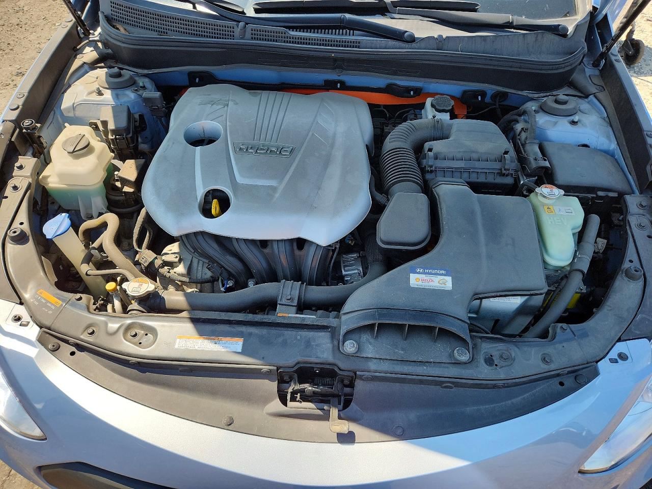 2013 Hyundai Sonata Hybrid Blue vin: KMHEC4A40DA098870