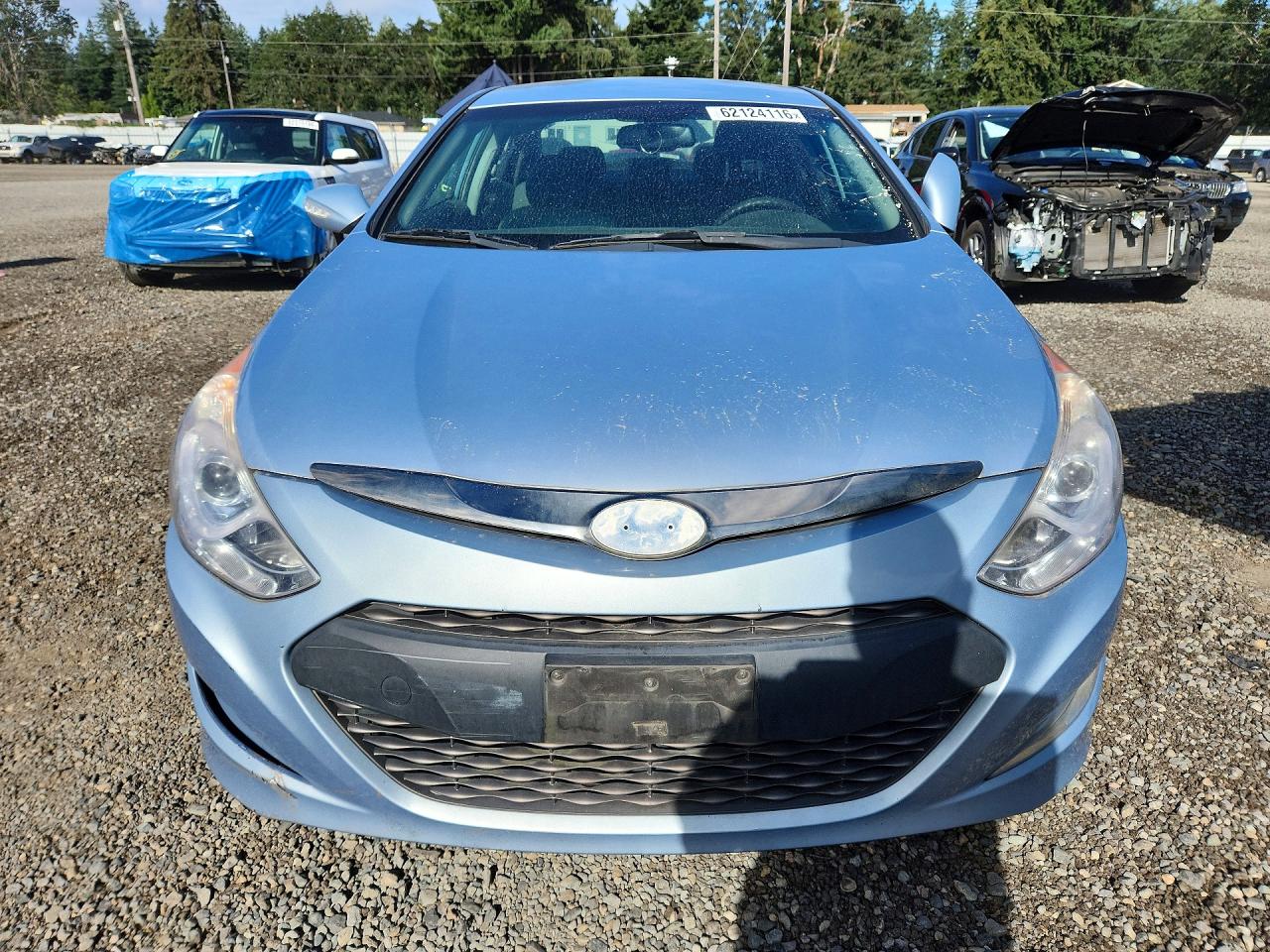 2014 Hyundai Sonata Hybrid Blue vin: KMHEC4A40EA115104