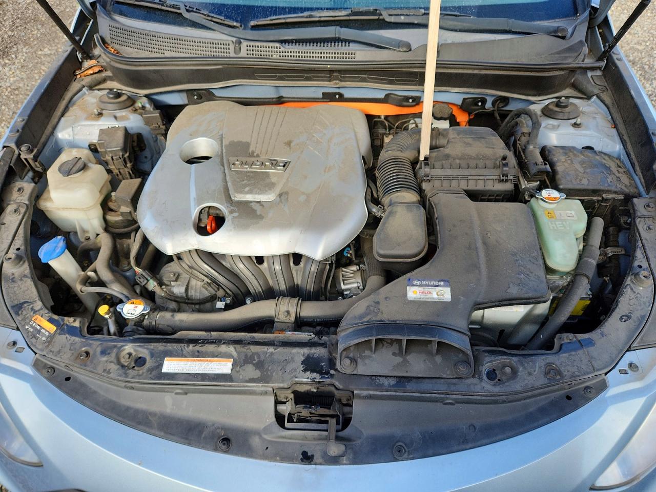 2014 Hyundai Sonata Hybrid Blue vin: KMHEC4A40EA115104