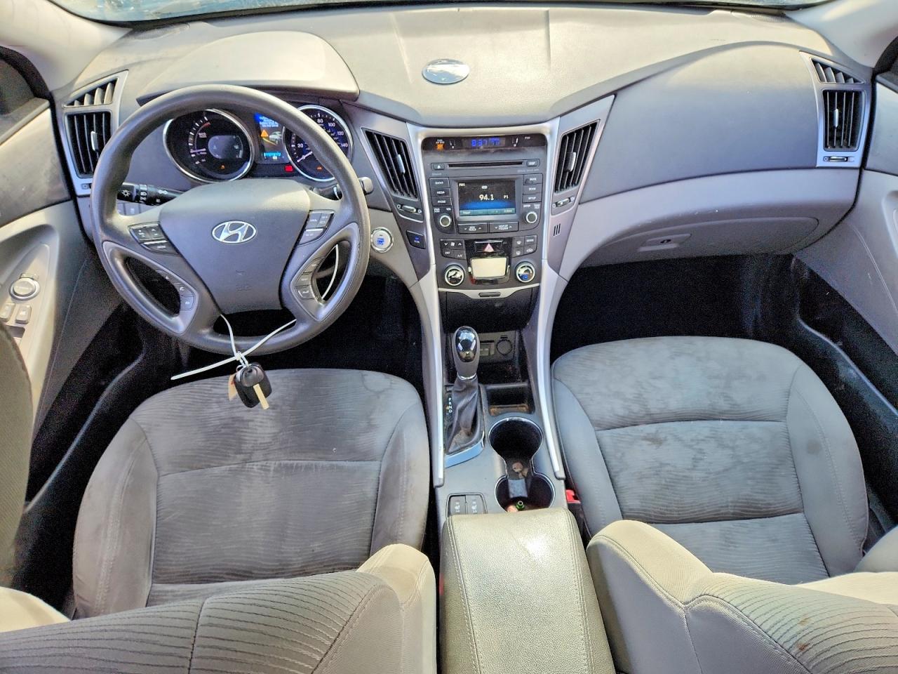 2014 Hyundai Sonata Hybrid Blue vin: KMHEC4A40EA115104