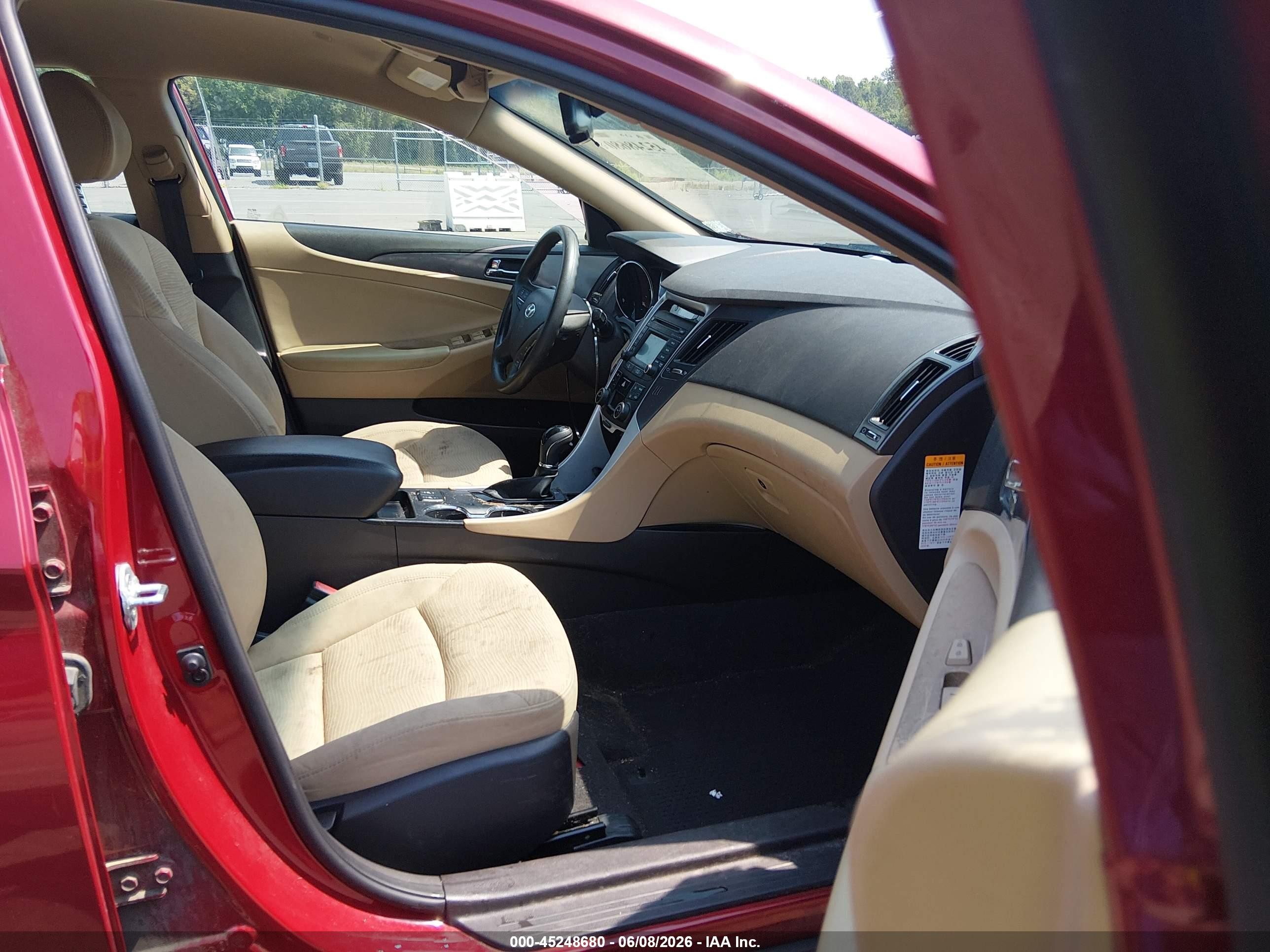 2014 Hyundai Sonata Hybrid   Красный vin: KMHEC4A40EA117774