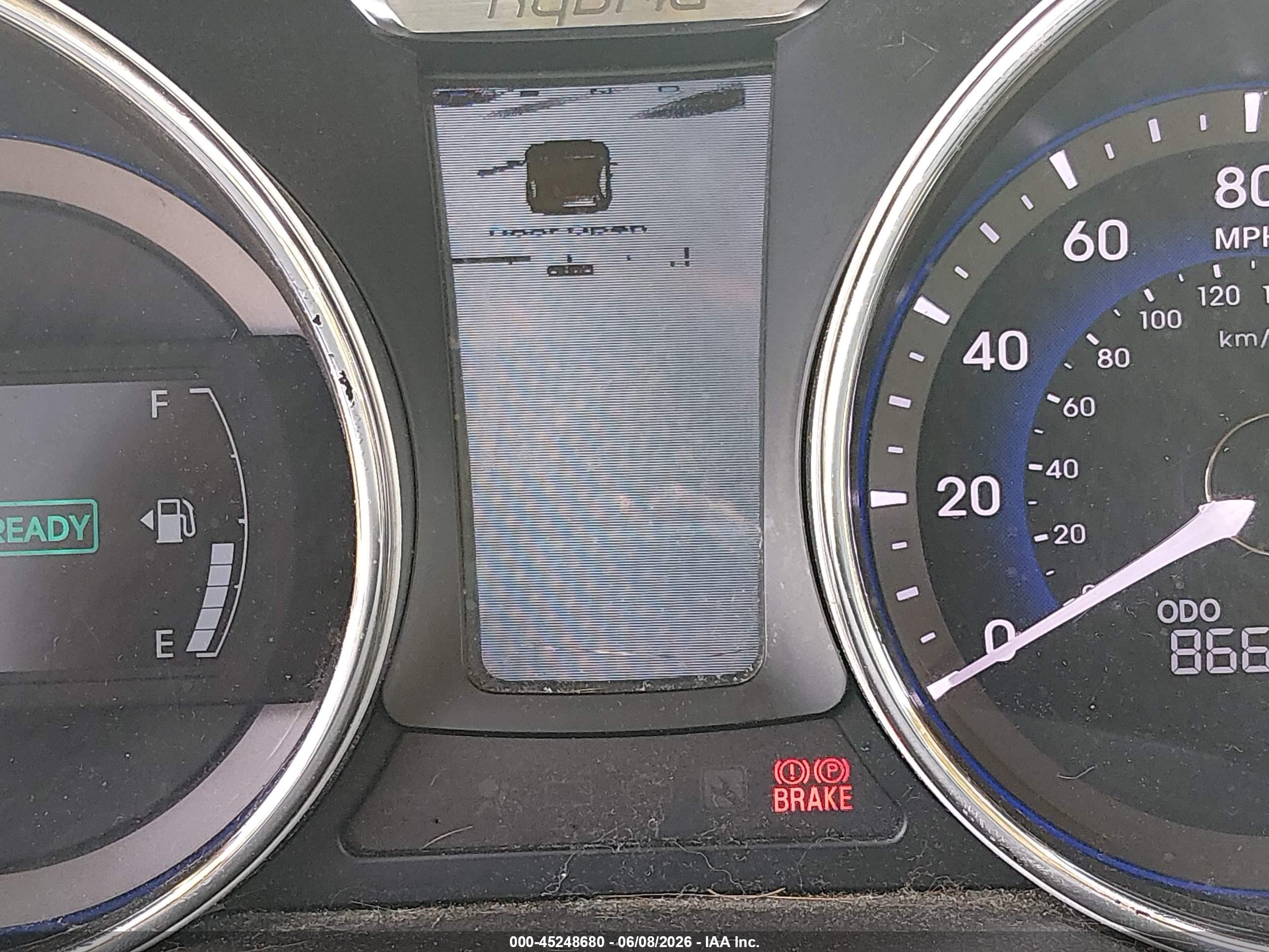 2014 Hyundai Sonata Hybrid   Красный vin: KMHEC4A40EA117774