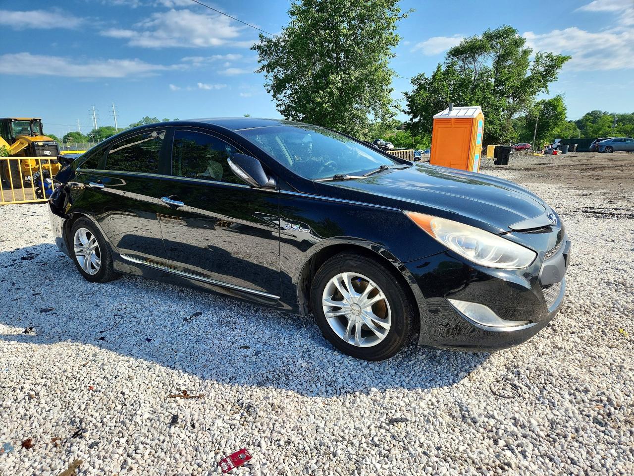 2014 Hyundai Sonata Hybrid Black vin: KMHEC4A40EA118049