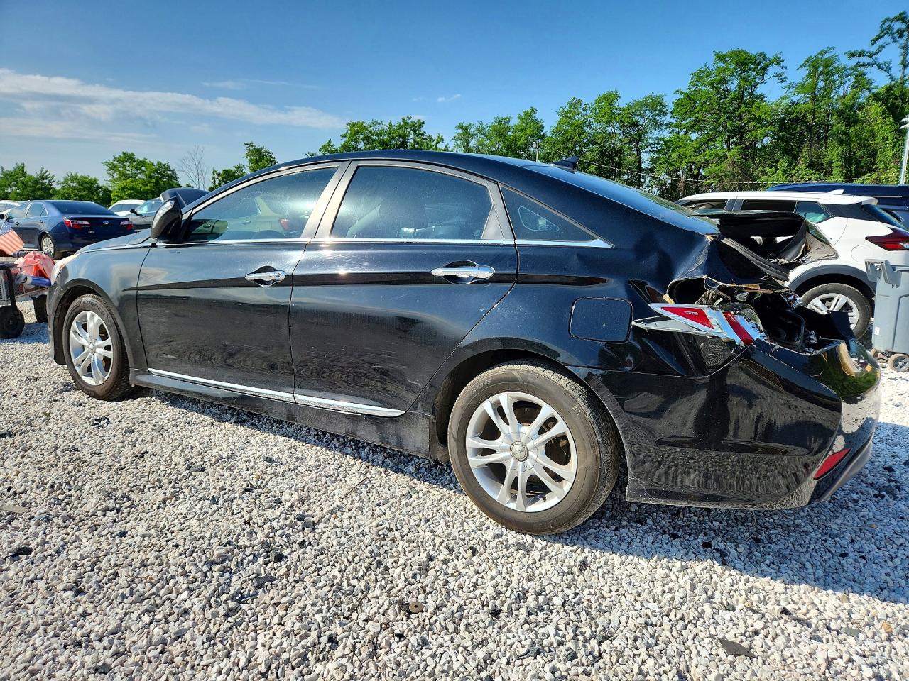 2014 Hyundai Sonata Hybrid Black vin: KMHEC4A40EA118049