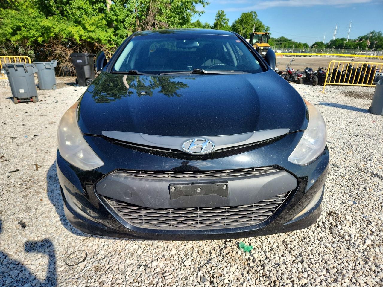 2014 Hyundai Sonata Hybrid Black vin: KMHEC4A40EA118049