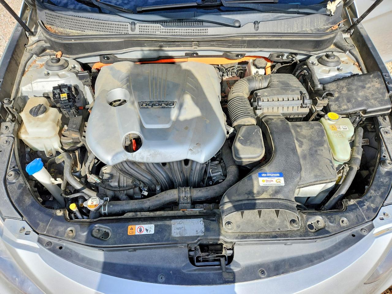 2015 Hyundai Sonata Hybrid Limited Gray vin: KMHEC4A40FA129506