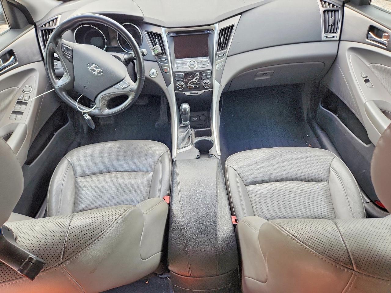 2015 Hyundai Sonata Hybrid Limited Gray vin: KMHEC4A40FA129506