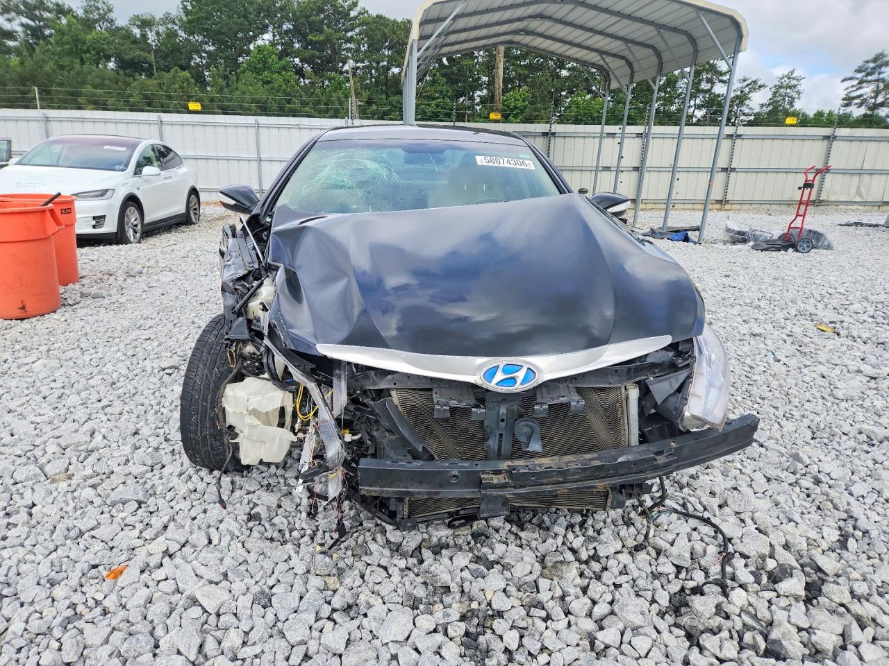 2011 Hyundai Sonata Hybrid Black vin: KMHEC4A41BA008364