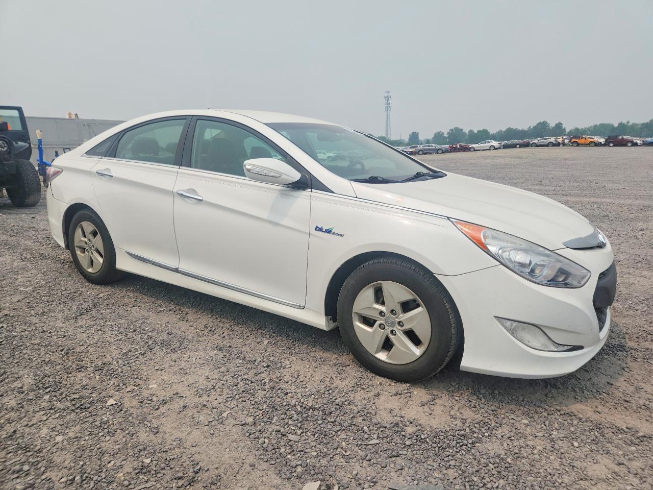 2011 Hyundai Sonata Hybrid Белый vin: KMHEC4A41BA011412