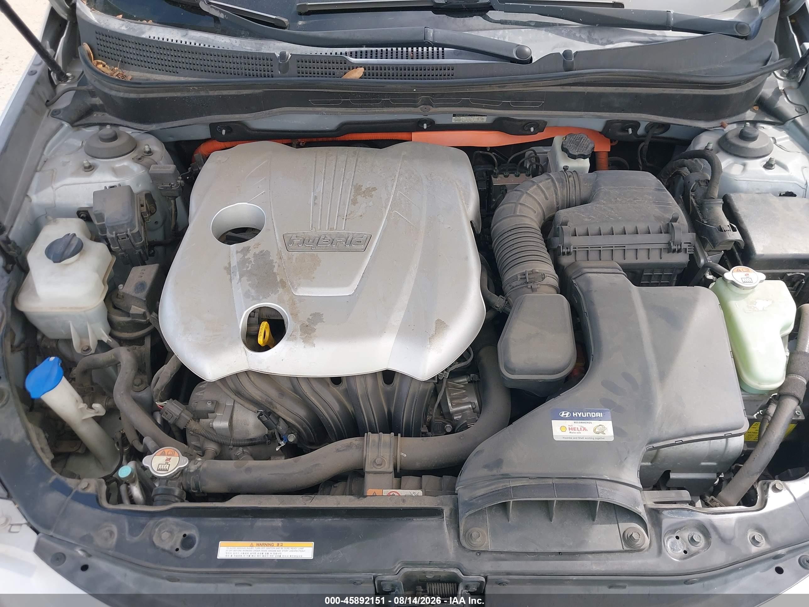 2011 Hyundai Sonata Hybrid   Silver vin: KMHEC4A41BA018568