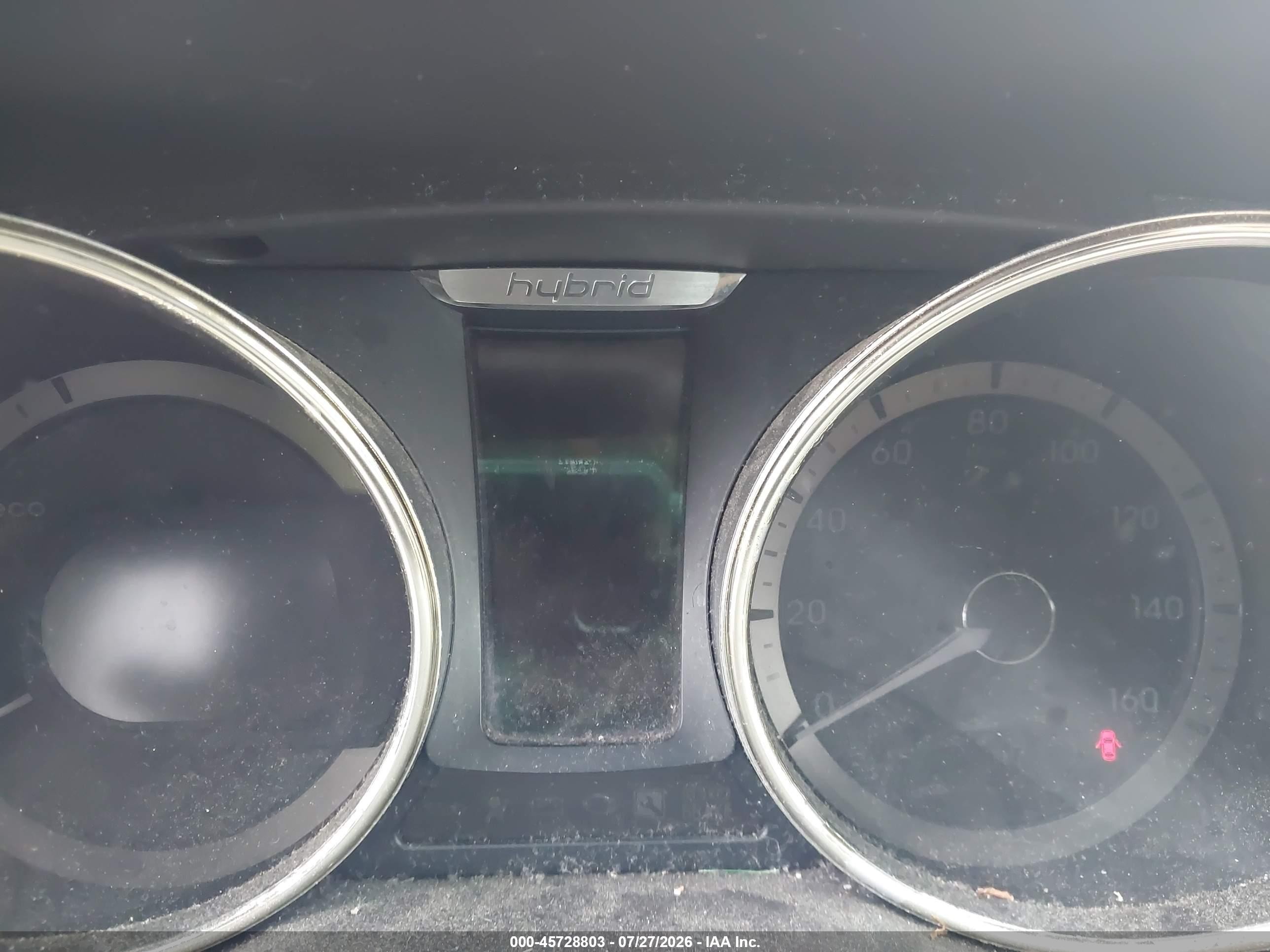 2012 Hyundai Sonata Hybrid   White vin: KMHEC4A41CA026042