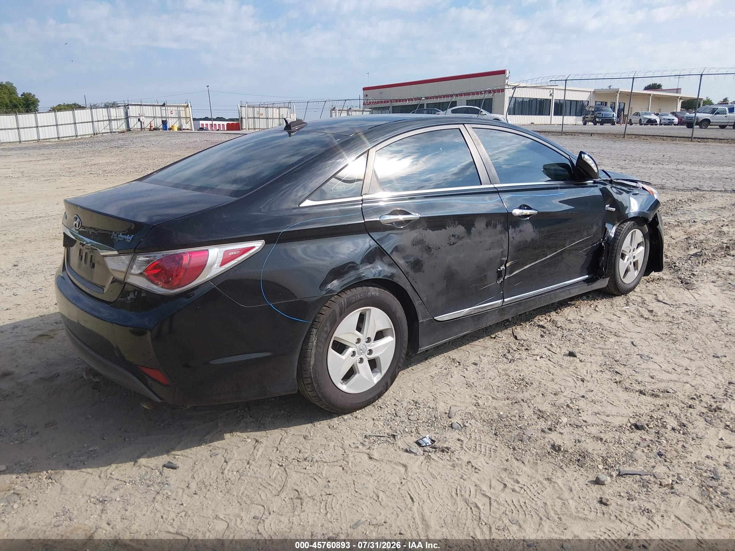 2012 Hyundai Sonata Hybrid   Black vin: KMHEC4A41CA038014