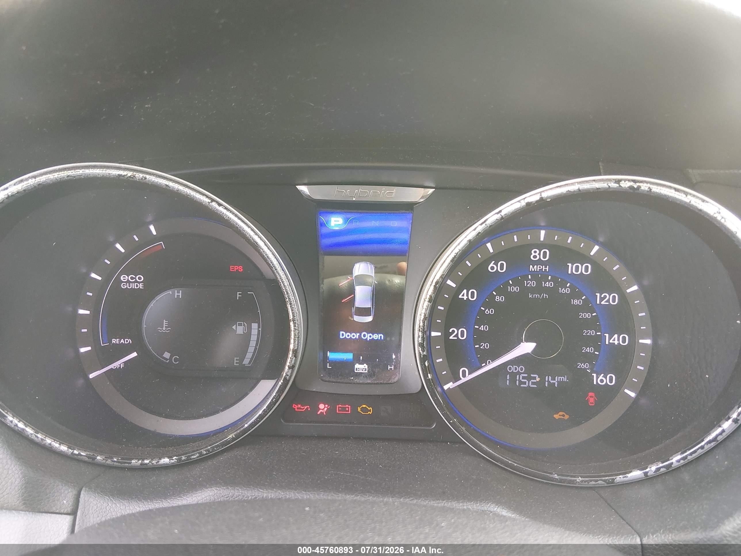 2012 Hyundai Sonata Hybrid   Black vin: KMHEC4A41CA038014