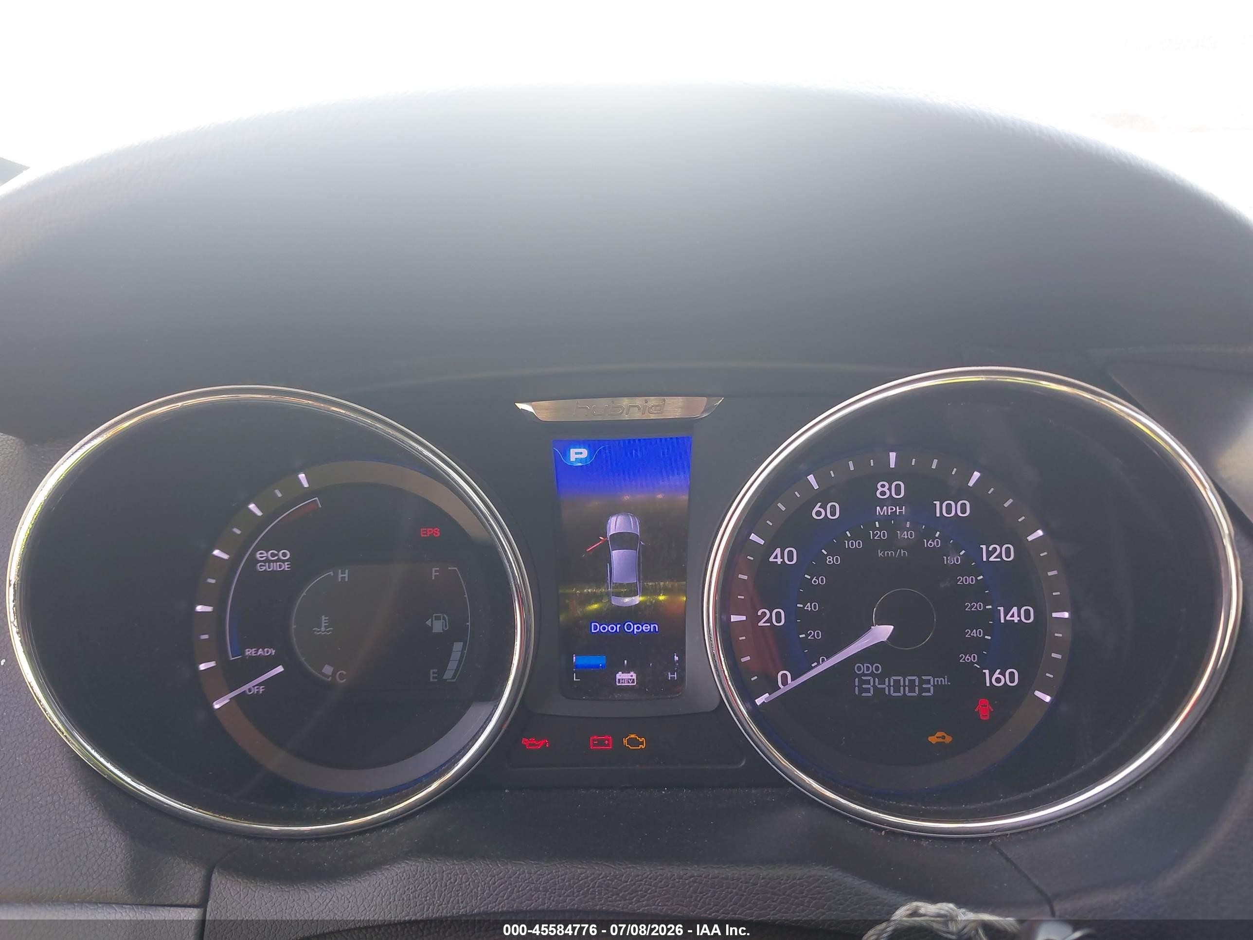 2012 Hyundai Sonata Hybrid   Silver vin: KMHEC4A41CA038871