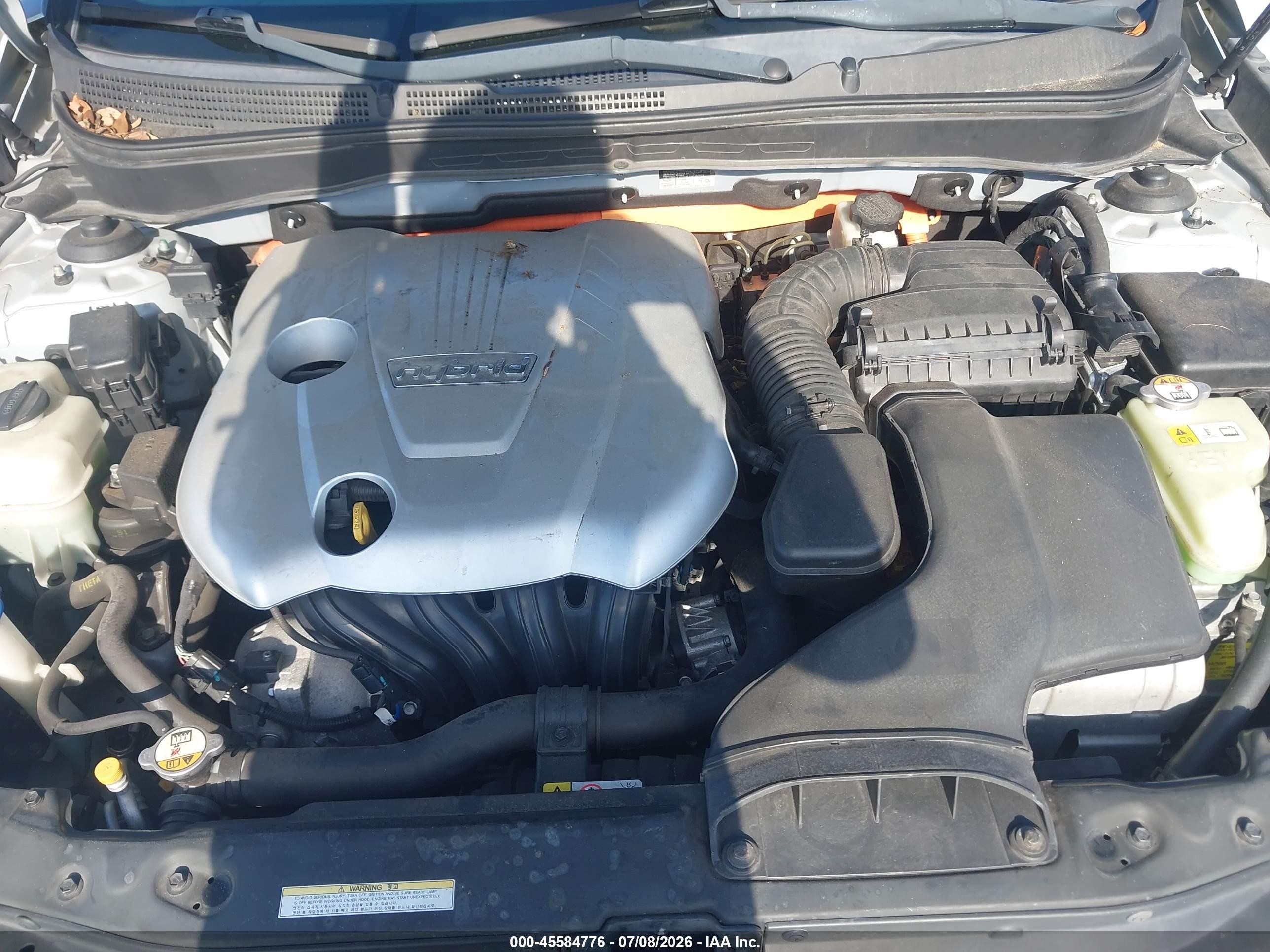 2012 Hyundai Sonata Hybrid   Silver vin: KMHEC4A41CA038871