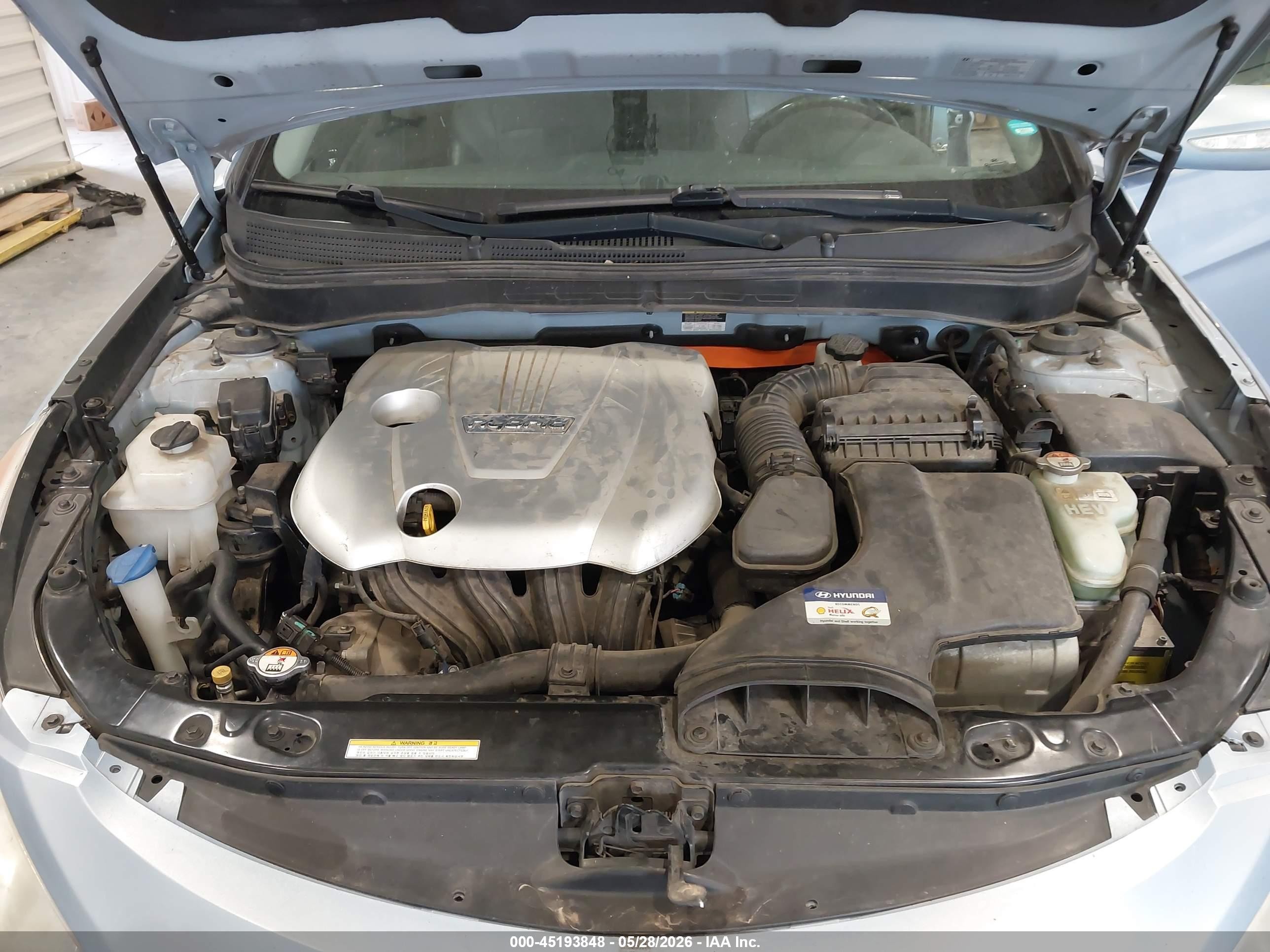 2012 Hyundai Sonata Hybrid   Бирюзовый vin: KMHEC4A41CA045755
