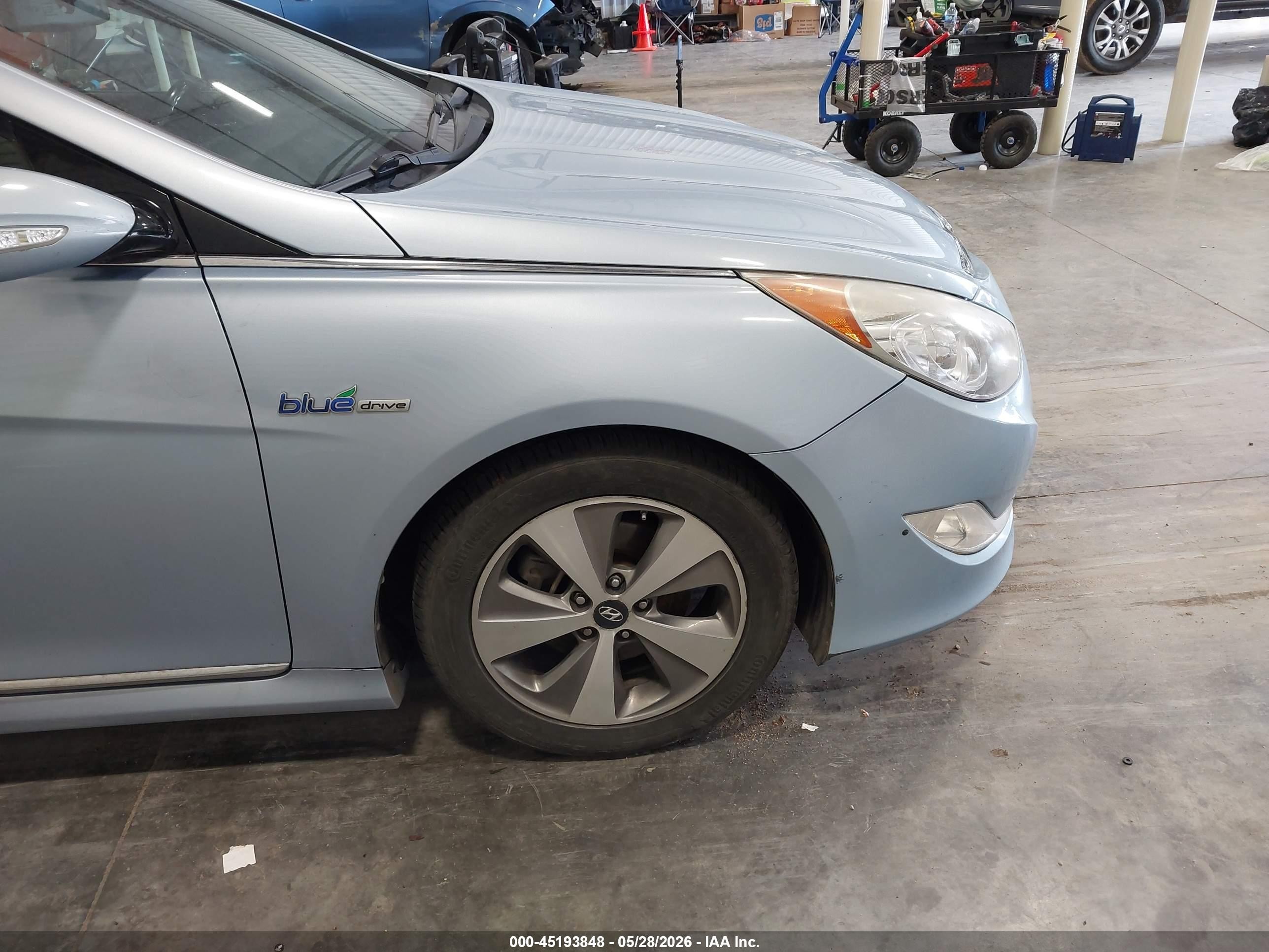 2012 Hyundai Sonata Hybrid   Бирюзовый vin: KMHEC4A41CA045755