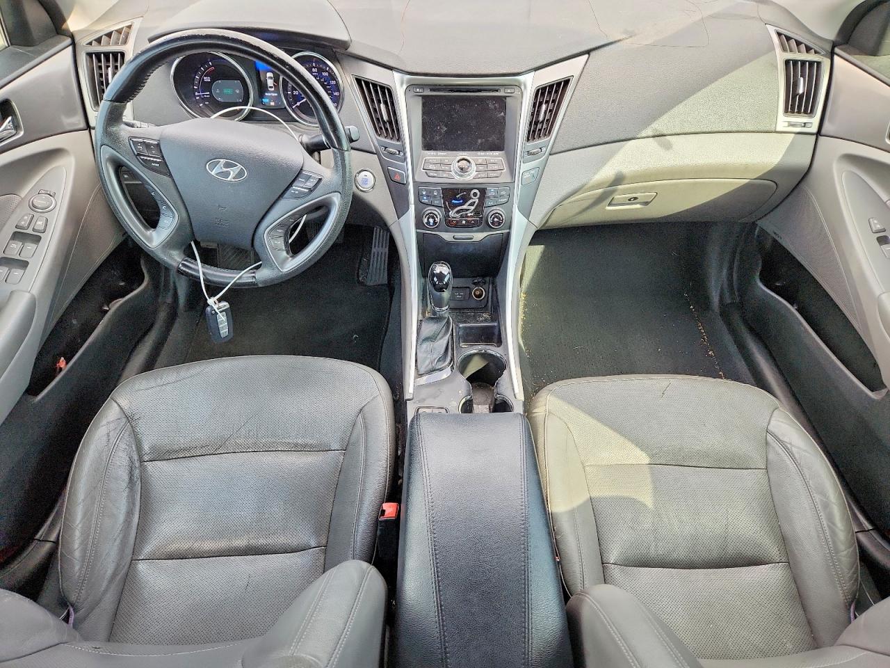 2012 Hyundai Sonata Hybrid Black vin: KMHEC4A41CA062670