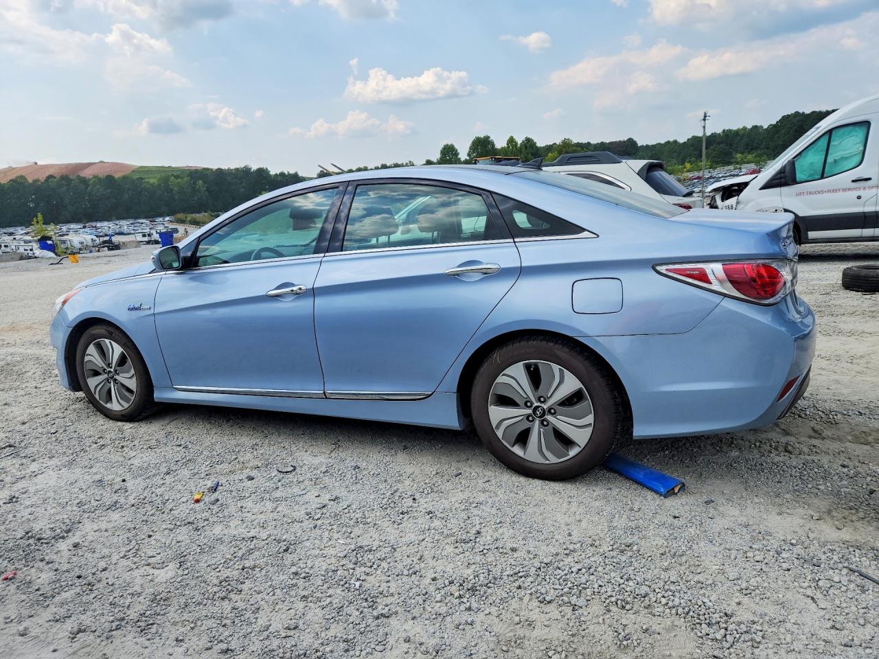 2013 Hyundai Sonata Hybrid Blue vin: KMHEC4A41DA050178
