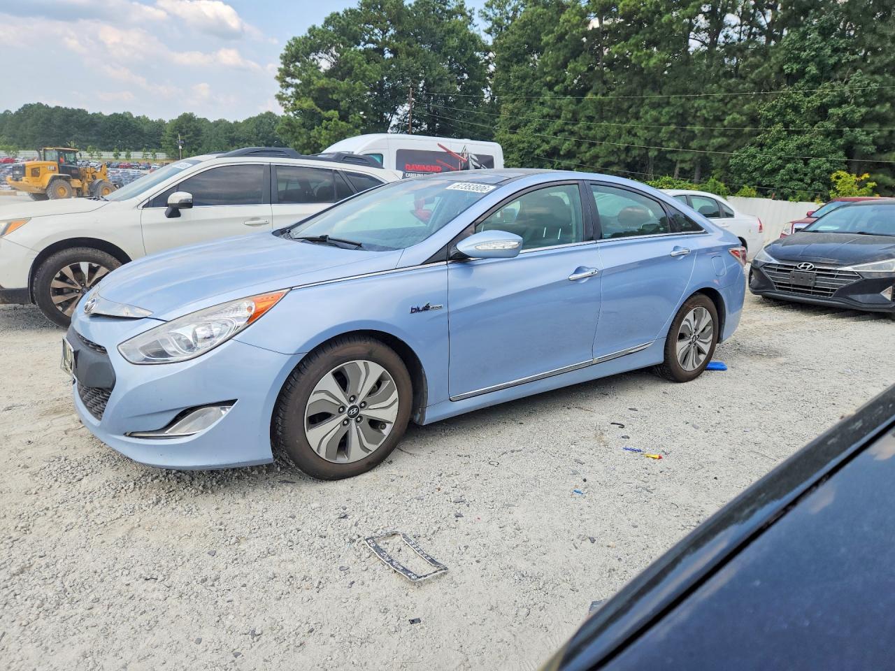 2013 Hyundai Sonata Hybrid Blue vin: KMHEC4A41DA050178