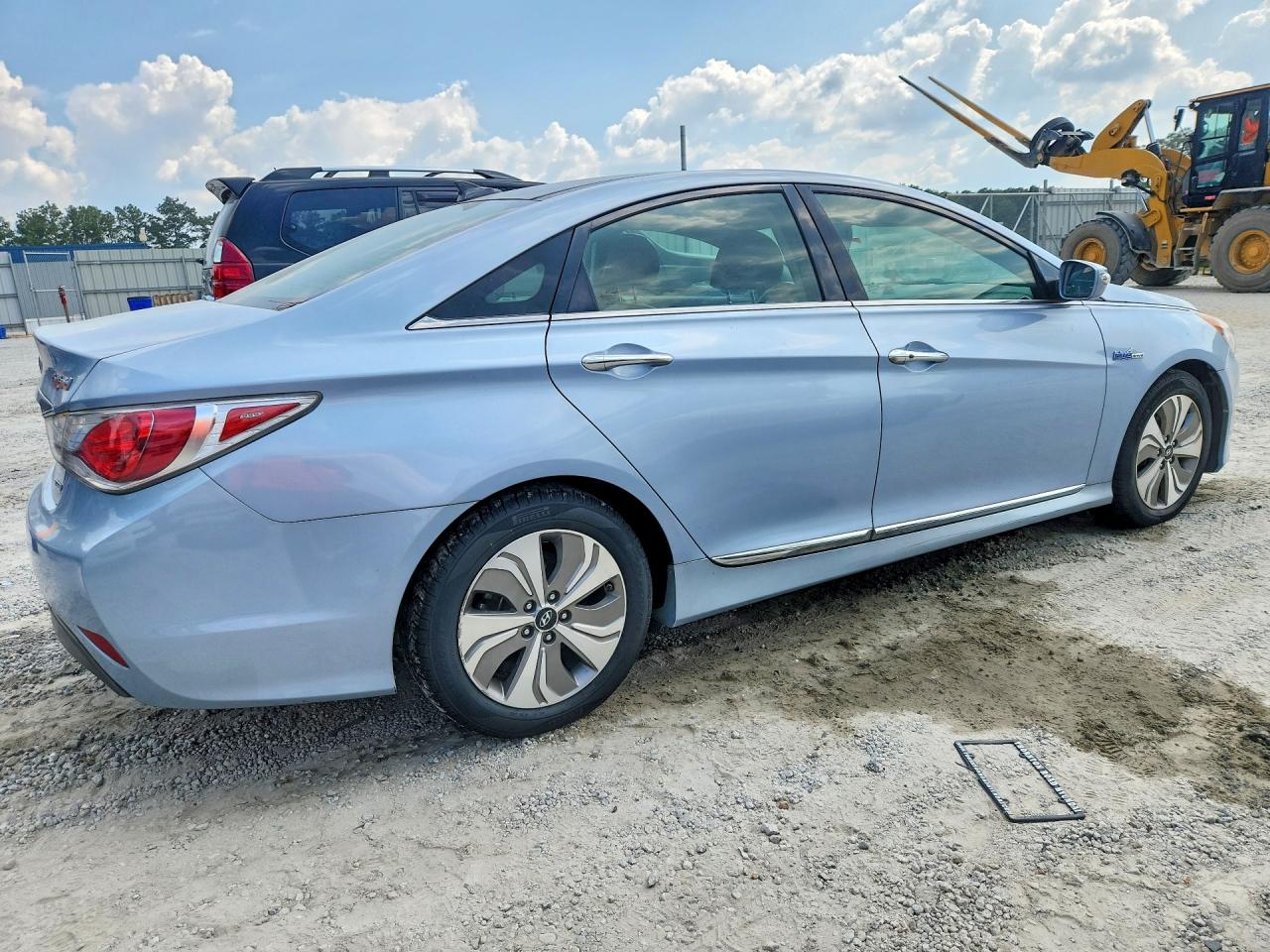2013 Hyundai Sonata Hybrid Blue vin: KMHEC4A41DA050178